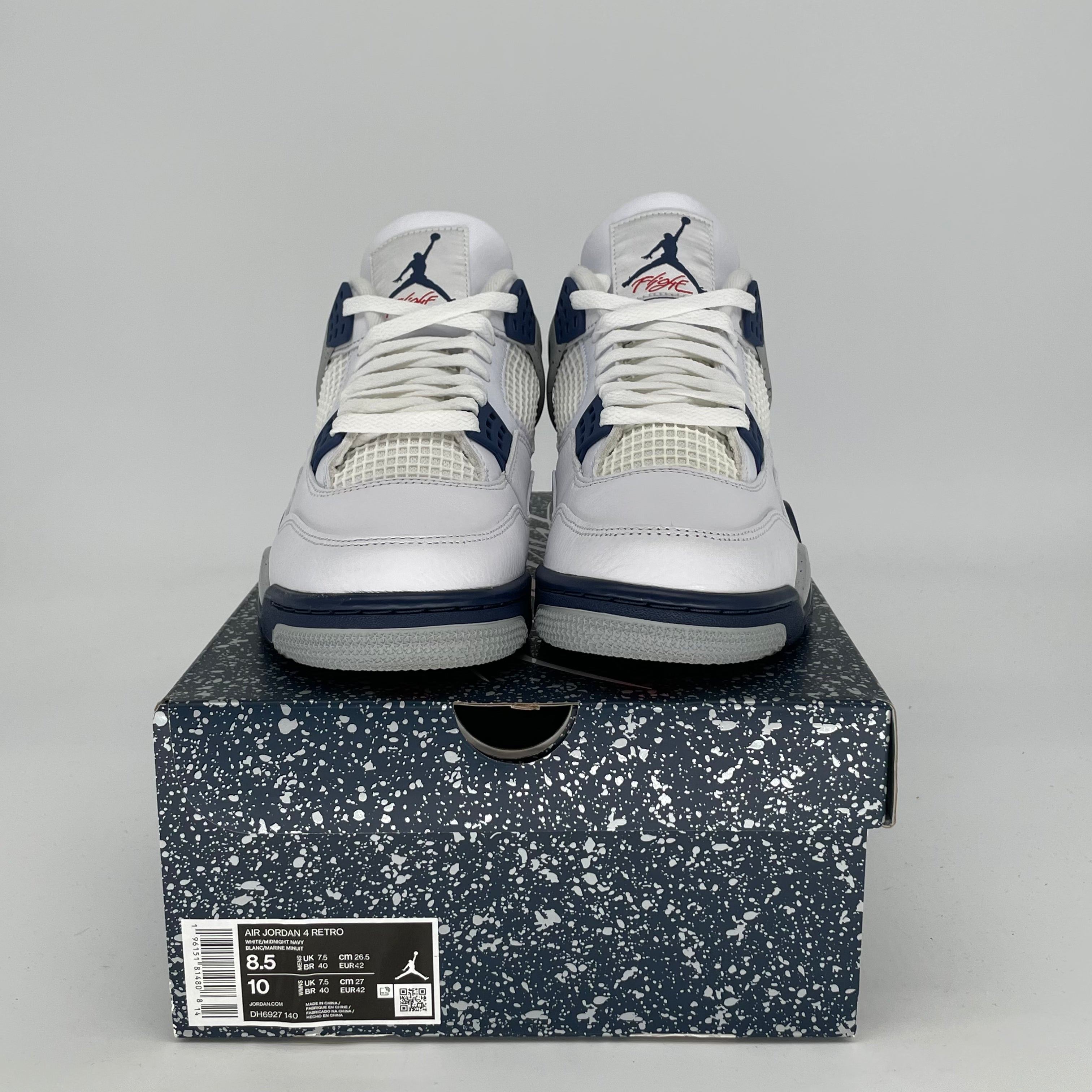 AIR JORDAN 4 Retro Midnight Navy Men's Basketball Shoes Size 8.5/10W - DH6927-140 | Authentic Sneakers for Streetwear & Casual Outfits