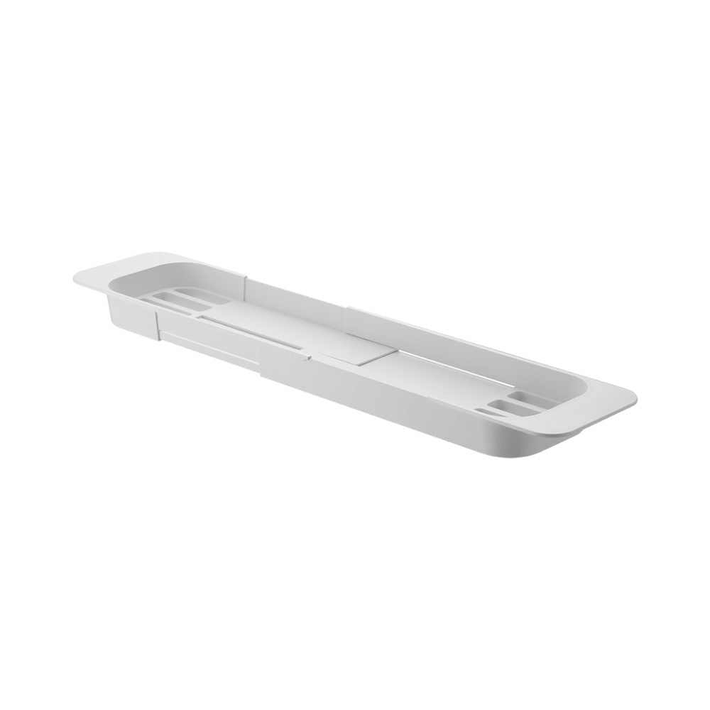 YAMAZAKI Adjustable Extendable Bathtub Tray - White | Perfect for Reading, Relaxing & Spa Days in the Tub