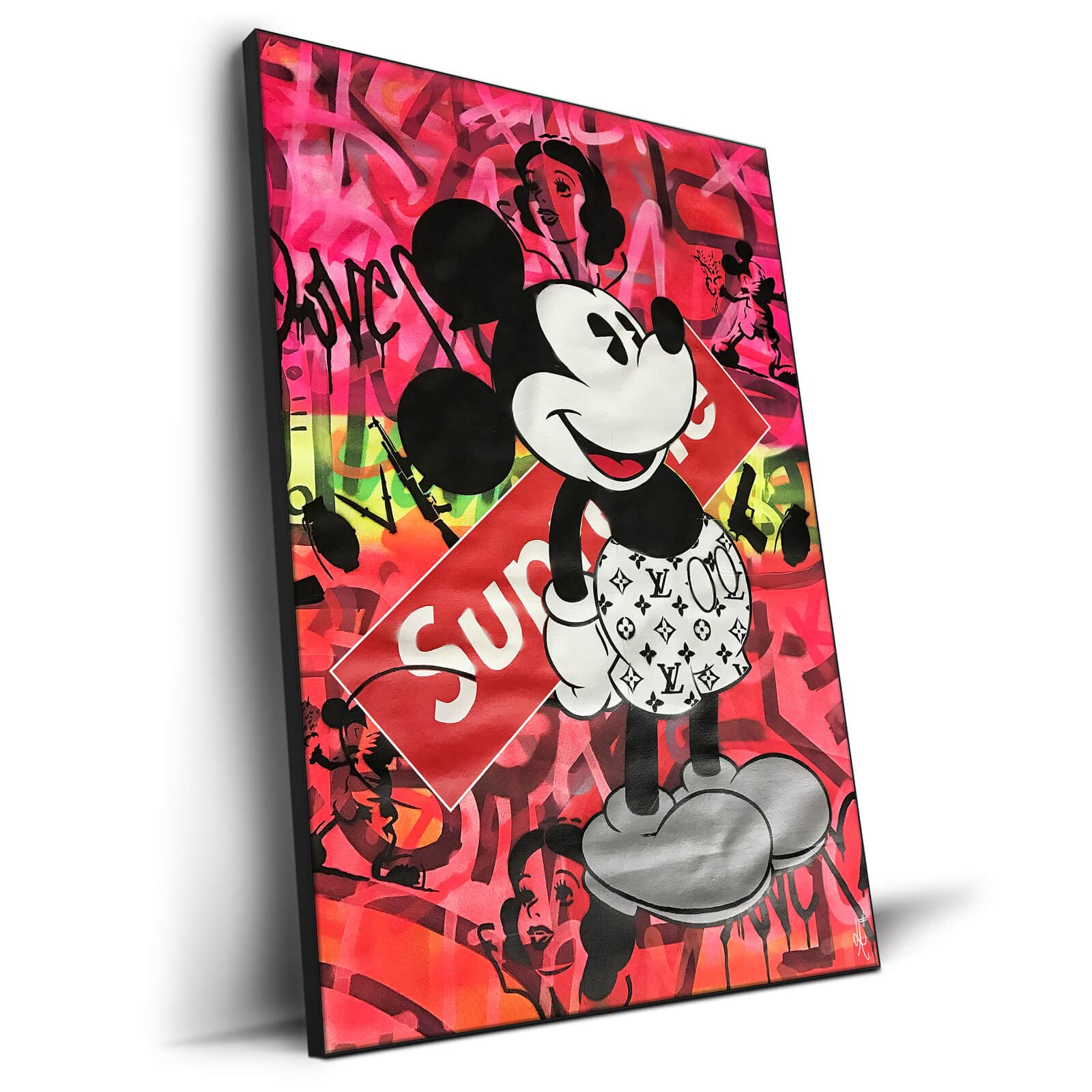 Lukas Avalon Mickey Mouse Supreme Wall Art - 24x36 Inches Large Canvas Print for Home & Office Décor - Perfect for Living Room, Bedroom, or Disney Fan Gifts