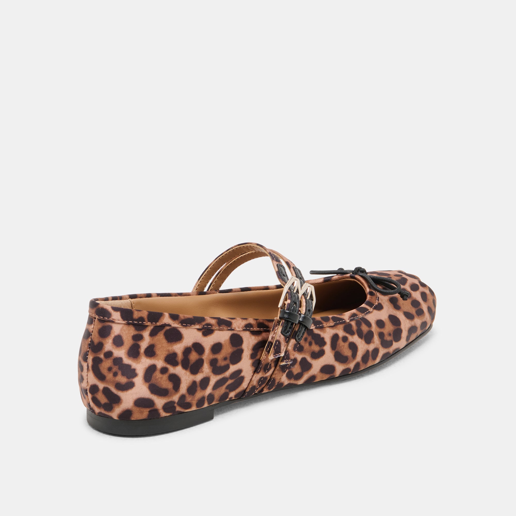 GIBSEN Women's Ballet Flats - Leopard Print Satin Shoes for Comfort & Style | Perfect for Work, Parties & Casual Outfits