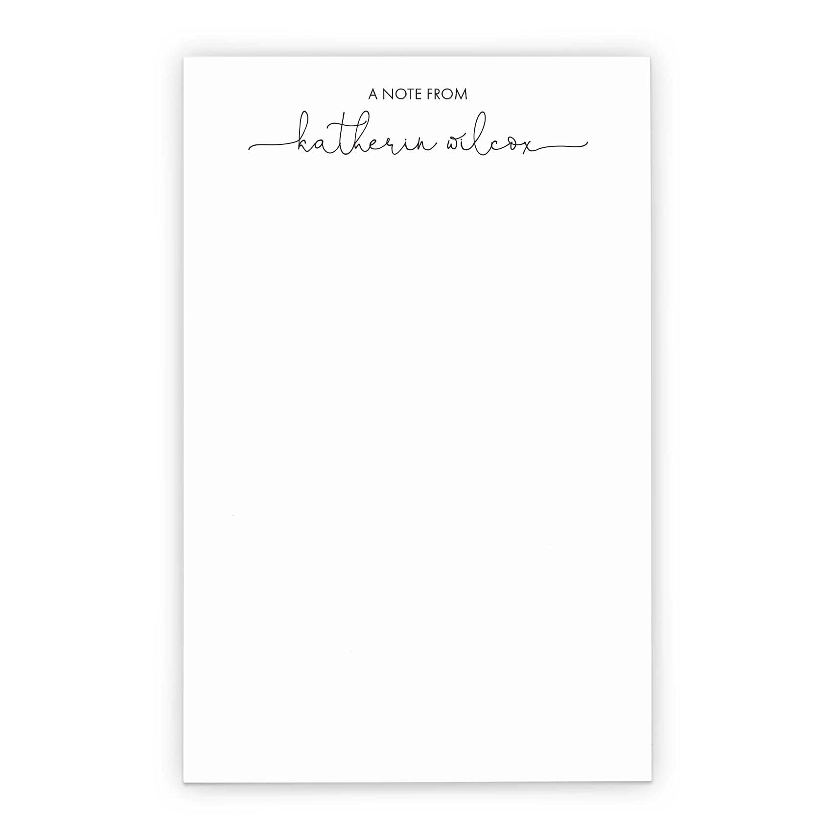 Personalized Notepads for Women - 5.5x8.5 Inch Letter Writing Paper, 50 Sheets - Elegant Simple Notepad for Journaling, Thank You Notes & Office Use