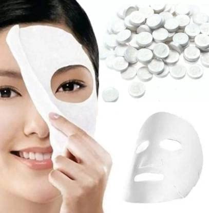 SKINPLUS Compressed Facial Mask Sheets - 24 Pack DIY Spa Skin Care for Women & Girls | Hydrating & Brightening Face Masks for Daily Skincare & Relaxation