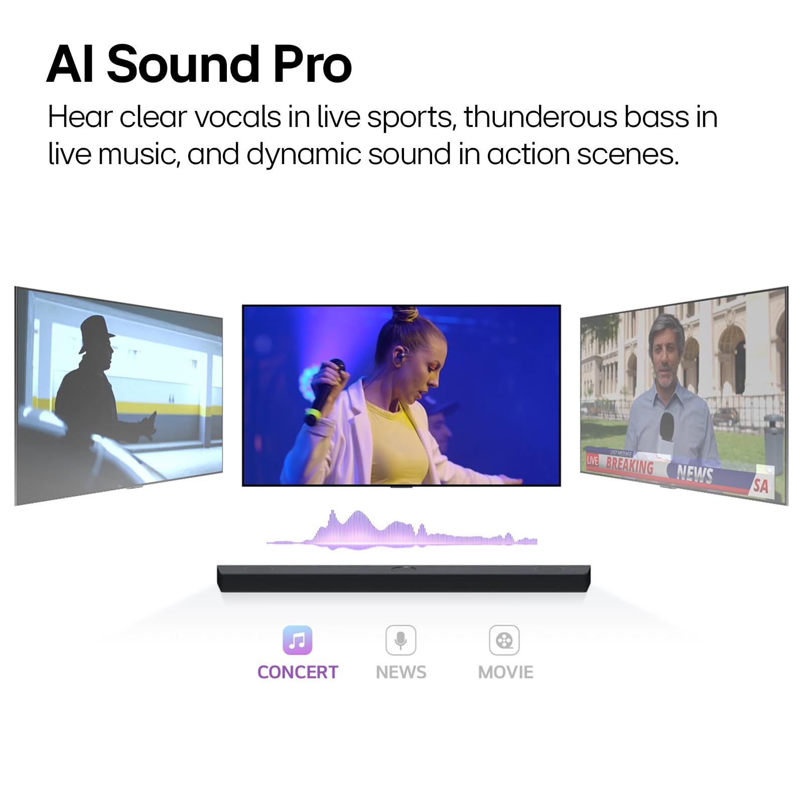 LG S40T 2.1 Channel Soundbar with Wireless Subwoofer - Dolby Digital & DTS Digital Surround - AI Sound Pro - Bluetooth & HDMI Connectivity (2024 Model) - Perfect for Home Theater, Gaming & Movie Nights
