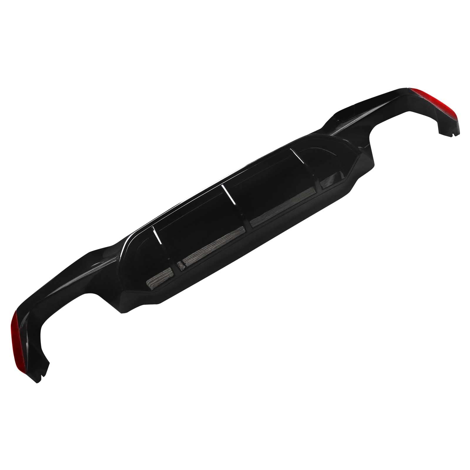 BMW 5 Series Rear Diffuser (2017-2023 G30 G31 G38) - M5 Style Gloss Black ABS Bumper Lip for M Sport Sedan | Enhances Aerodynamics & Sporty Look for Street or Track Performance