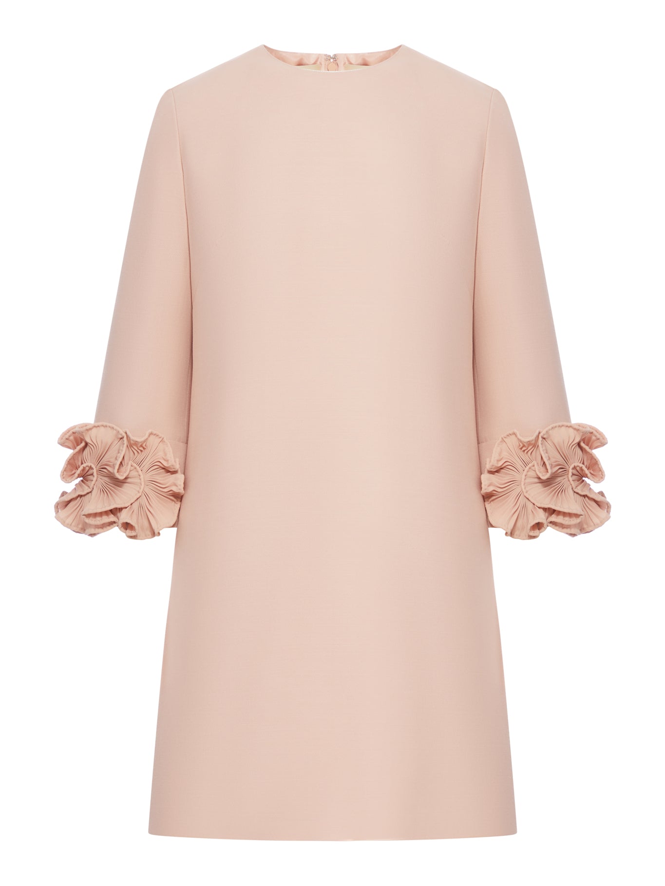 Valentino Garavani Crepe Dress in Nude Neutrals - Size 7B3VADX01CF 0LZ Rosemist | Elegant Evening Gown for Weddings & Special Occasions