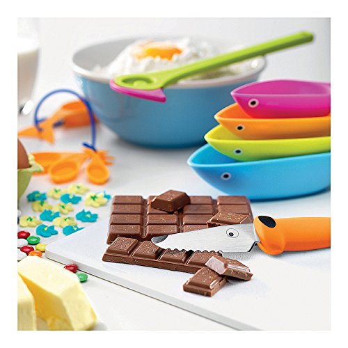 Kuhn Rikon Kinder Kitchen Server Set - 2-Piece Multicolor Kids' Cooking Utensils for Safe & Fun Pretend Play, Baking, and Learning