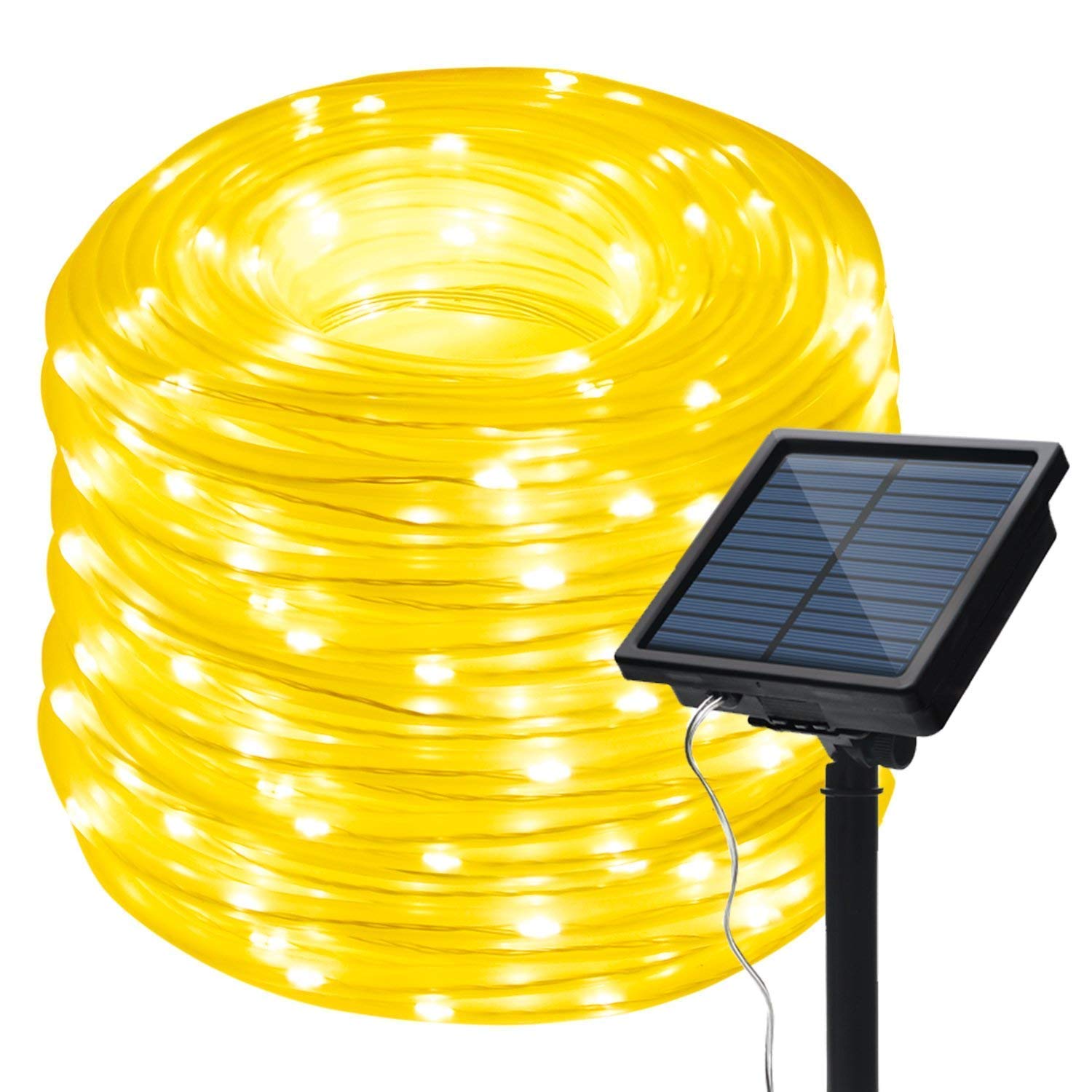 200 LED 66ft/20M Solar Rope Lights - Waterproof Outdoor String Lights with Copper Wire for Garden, Yard, Path, Fence & Tree Decorations | Perfect for Wedding, Party & Holiday Lighting (Pink)