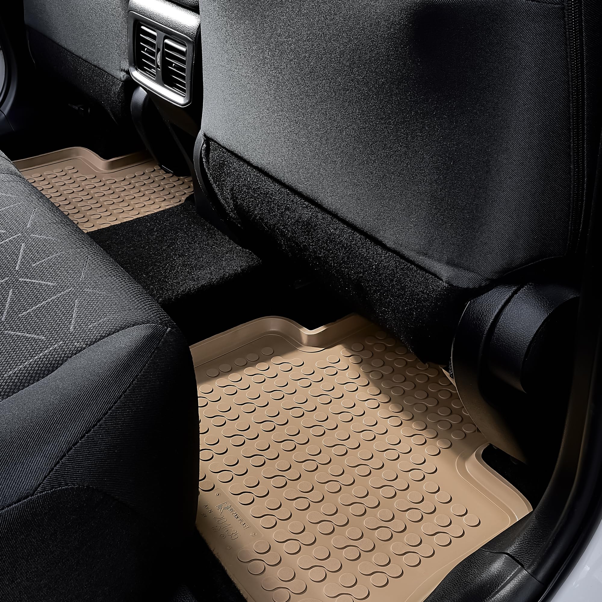Premium Rubber Floor Mats for 1994-1999 BMW 3 Series (E36) - Custom Fit All-Weather Floor Liners | Waterproof Car Mats for Sedan & Wagon | Durable Beige Interior Accessories | Perfect for Winter Protection & Daily Commuting