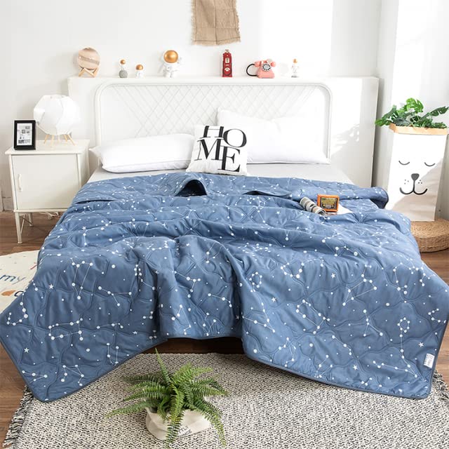 YHWW Summer Quilt Set - Lightweight 150x200cm Yellow Bedding for Kids & Adults | Breathable Comforter for Hot Weather | Perfect for Bedroom, Guest Room & Dormitory