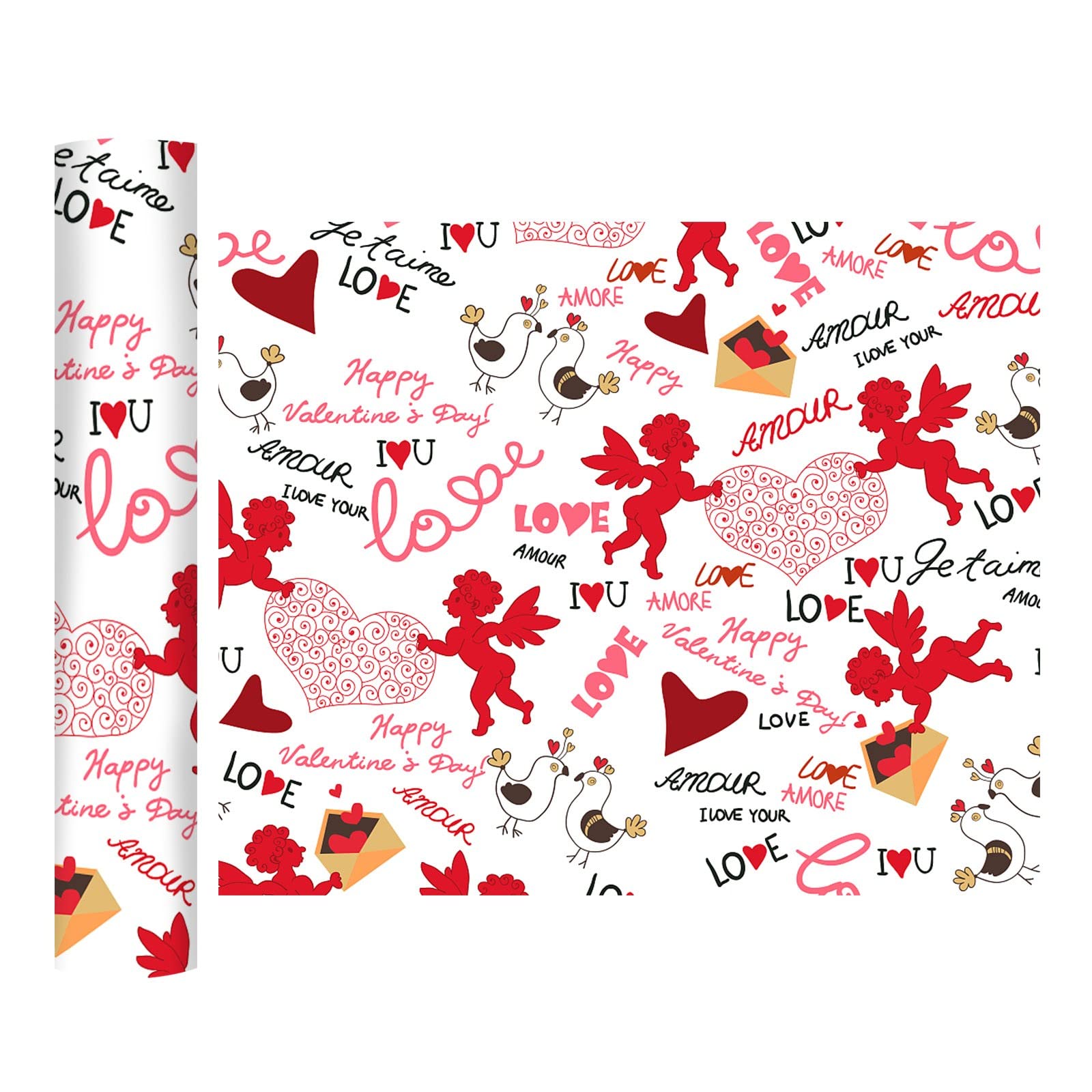 SUNTEAMO Valentine's Day HTV Vinyl Bundle - Heat Transfer Vinyl for DIY T-Shirts, Hoodies & Crafts - Perfect for Valentine's Gifts, Couple Shirts & Personalized Apparel
