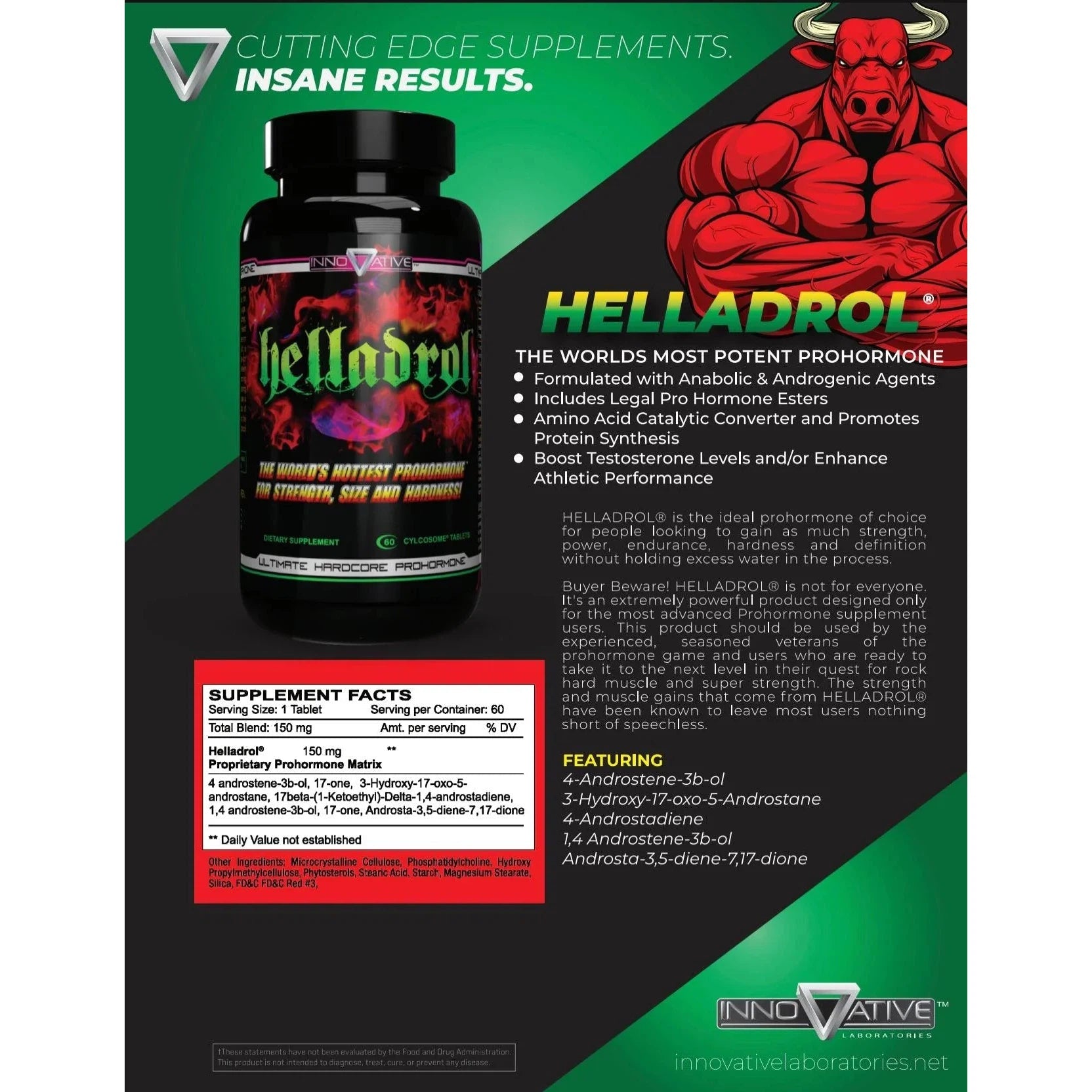 Best Helladrol by Innovative Labs - Premium Muscle Builder & Performance Enhancer for Bodybuilding & Athletic Training