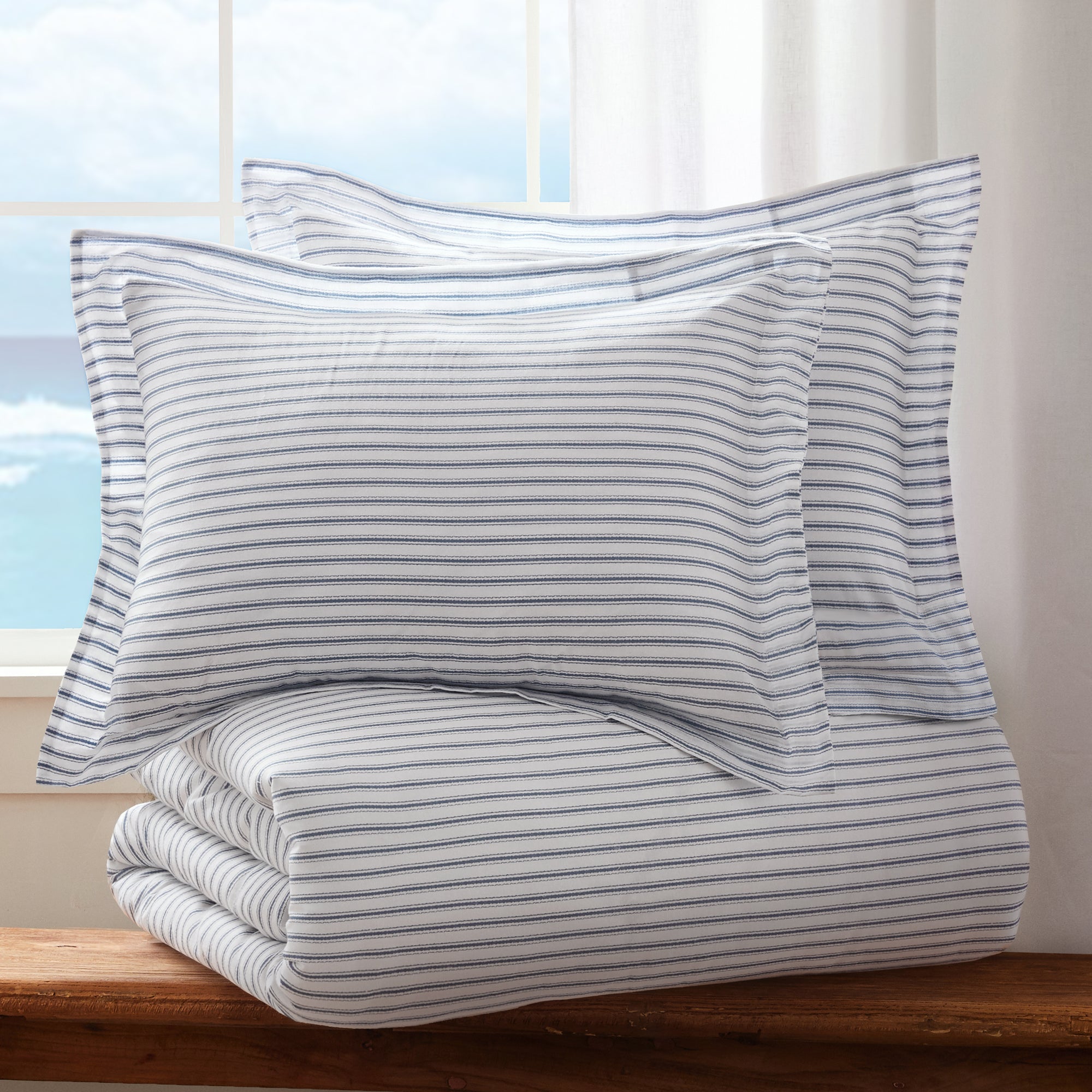 Tobago Stripe Dorm Comforter Set - Soft & Cozy Bedding Set for College Students, Twin XL Size, Includes Comforter & Pillow Shams - Perfect for Dorm Rooms, Apartments & Teen Bedrooms