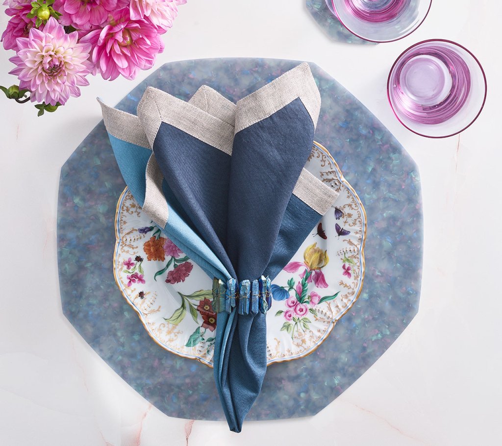 Elegant Radiant Napkin Rings Set of 4 - Premium Tableware for Wedding, Dinner Party & Holiday Decor