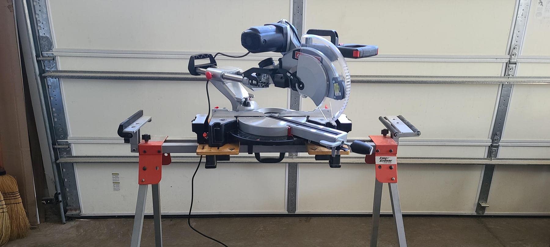 12 Inch Dual-Bevel Sliding Compound Miter Saw with Laser Guide & LED Work Light - 15AMP Powerful Motor for Woodworking, Carpentry & DIY Projects (Blade Sold Separately) - Perfect for Crown Molding, Baseboards & Precision Cutting