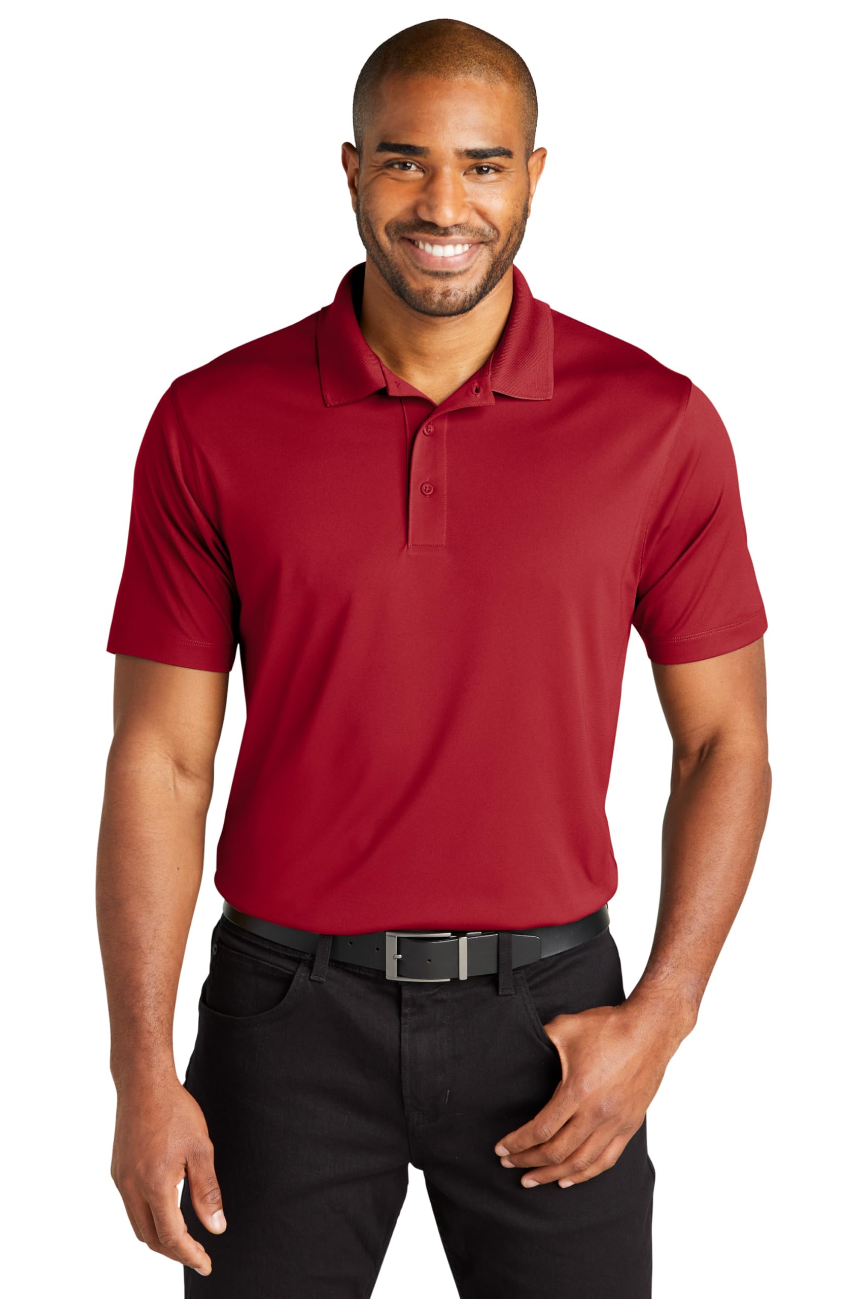 Port Authority C-Free Performance Polo Shirt for Men - Moisture Wicking, Breathable Work & Golf Shirt - Ideal for Business Casual, Office & Outdoor Activities