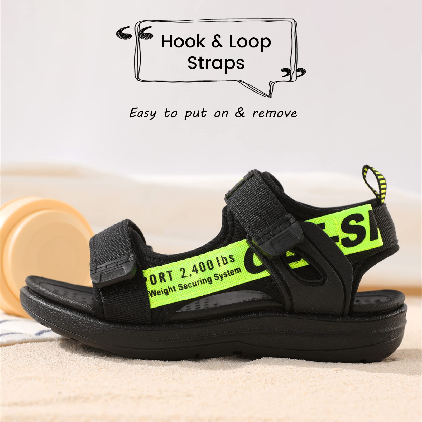 **PATPAT Boys & Girls Water Sandals – Comfortable & Stylish Toddler Summer Shoes for Little & Big Kids – Perfect for Beach, Pool, and Outdoor Play**