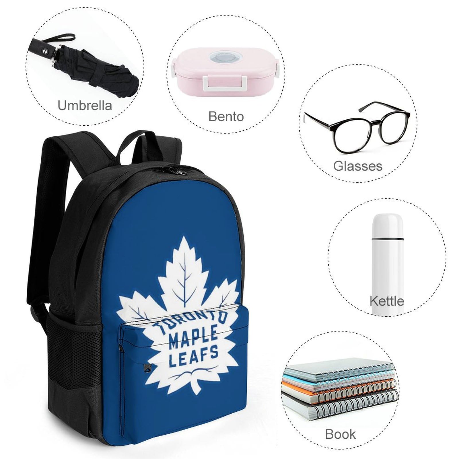 Toronto Fashion Backpack - Lightweight Sports & Casual Bookbag for School, Travel & Everyday Use
