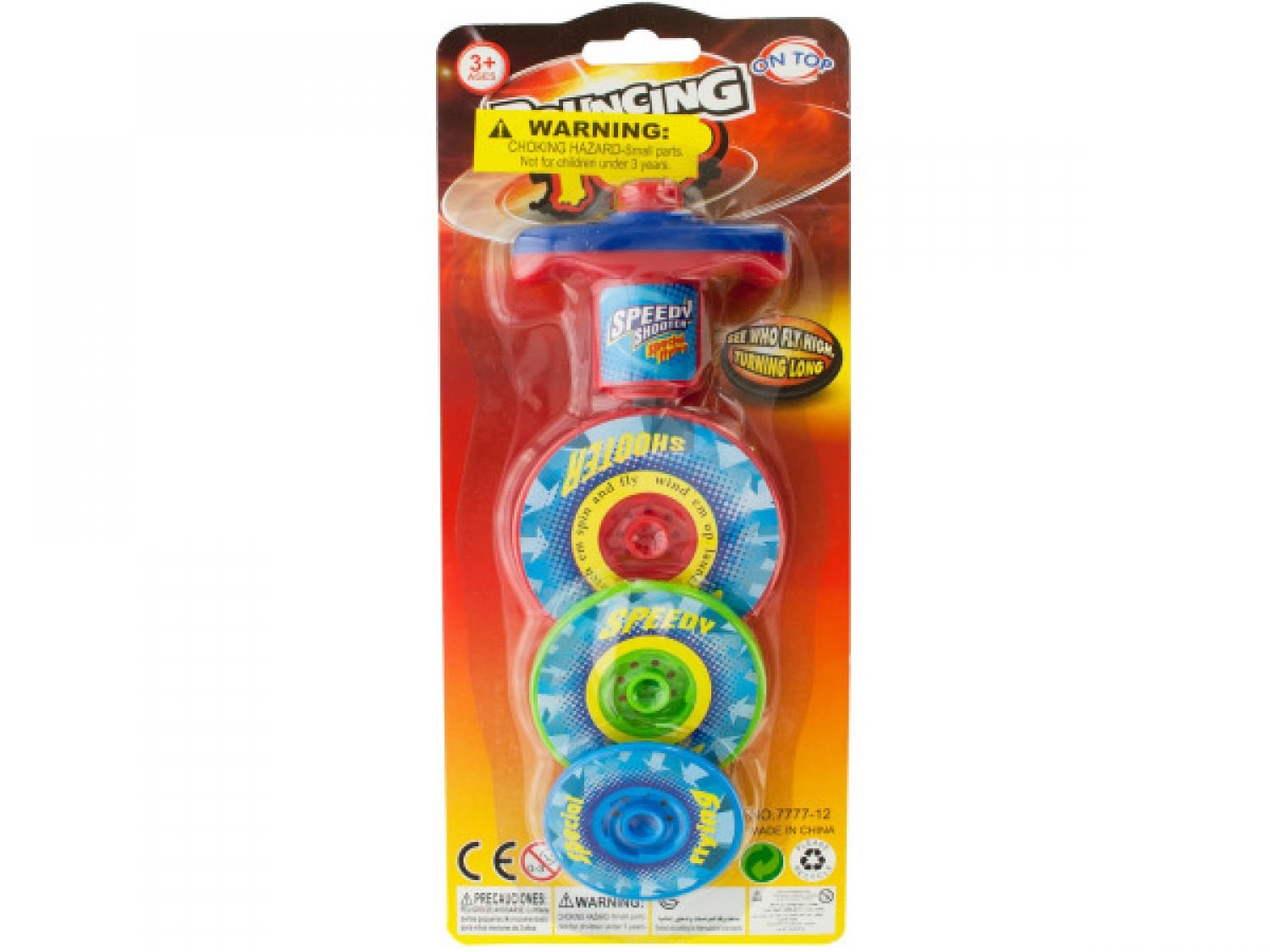 72-Piece Bulk 3-Layer Bouncing Top Spinner Toy Set - Fun Stress Relief & Party Favor for Kids, Adults, Office & Classroom Activities