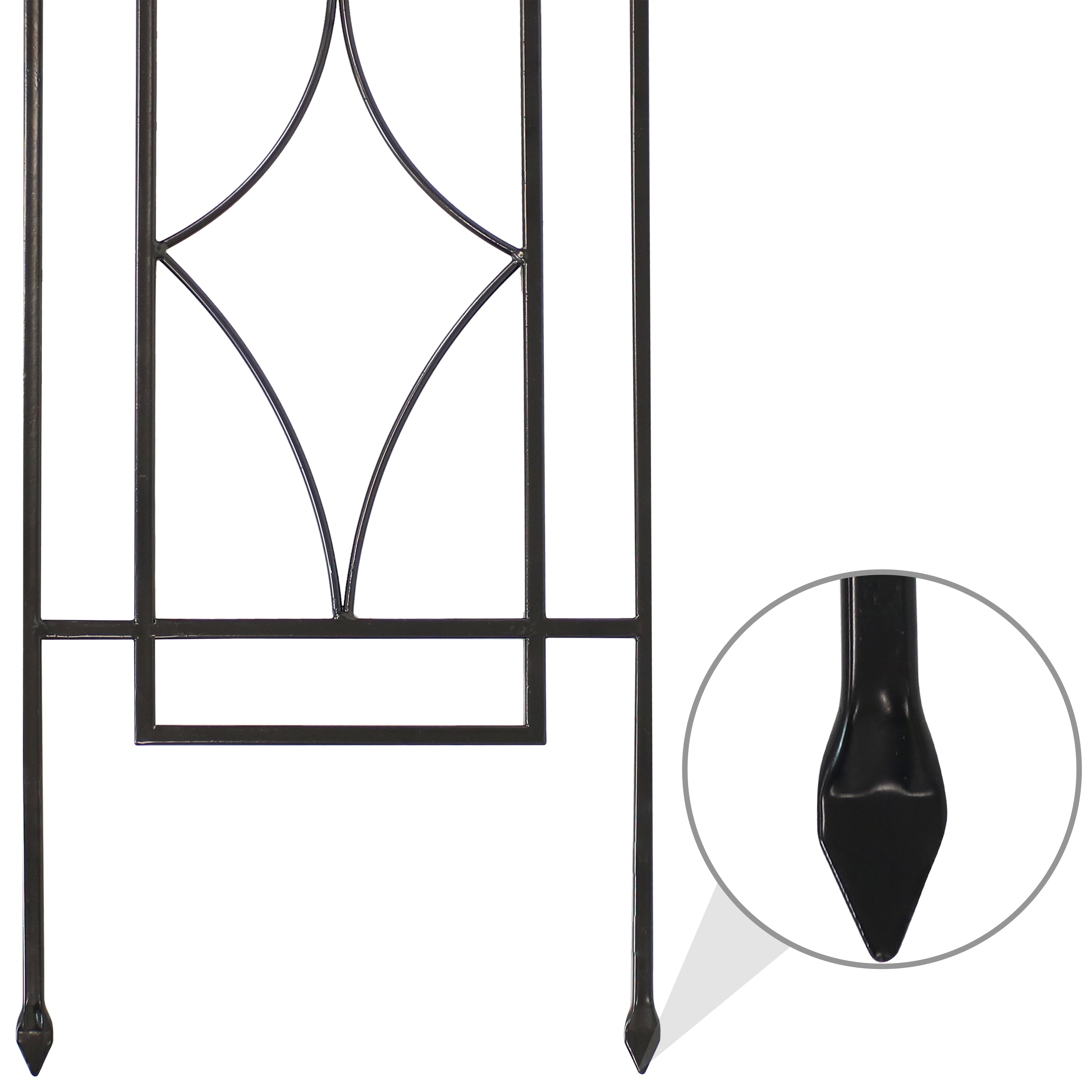 Sunnydaze 2-Piece Chic Diamond Trellis for Climbing Plants - Elegant Garden Support for Roses, Vines & Flowers - Perfect for Outdoor Gardens, Patios & Backyard Decor