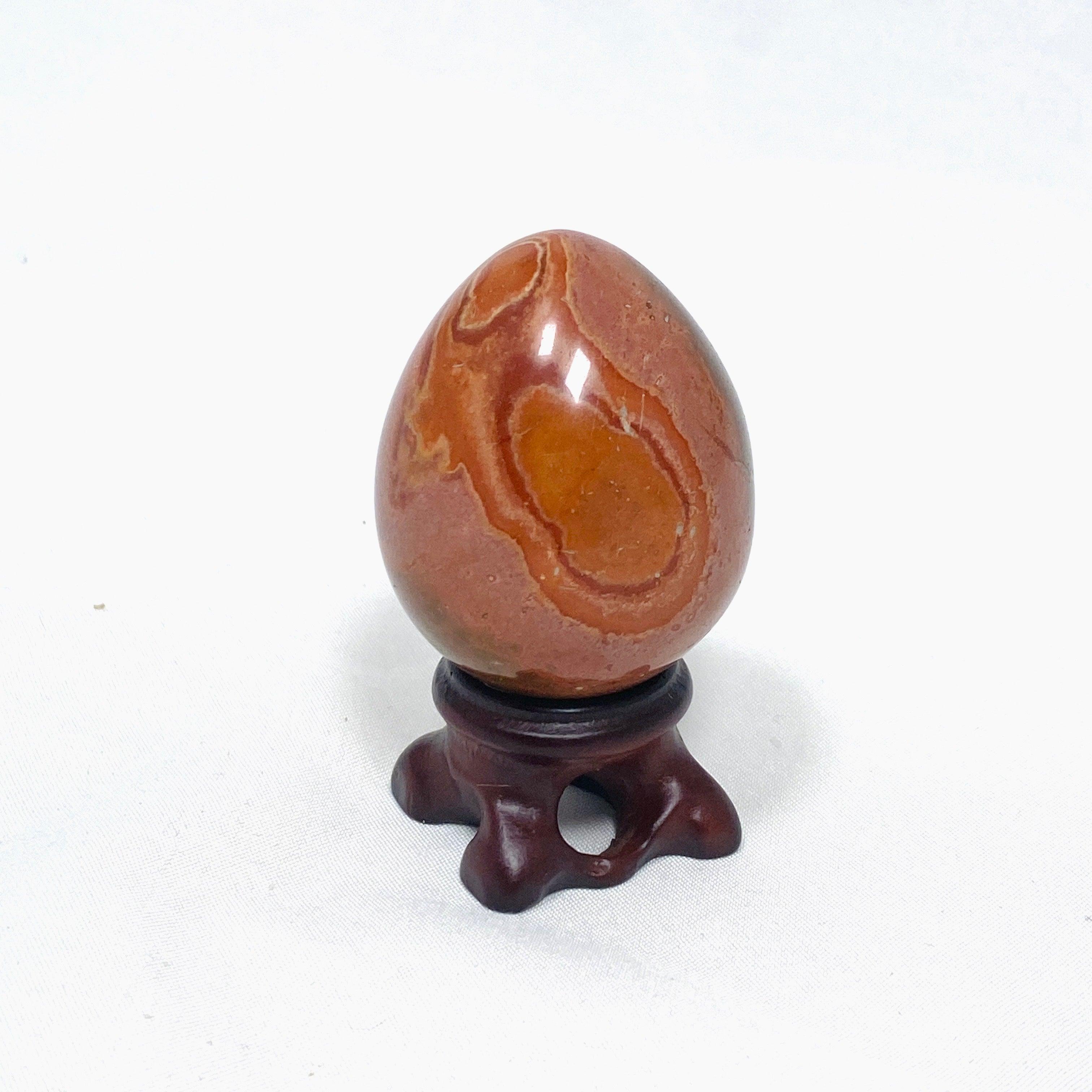 Polychrome Jasper Egg PJE 01 - Natural Healing Stone for Meditation, Home Decor & Crystal Collection | Perfect for Yoga, Reiki & Spiritual Gifts