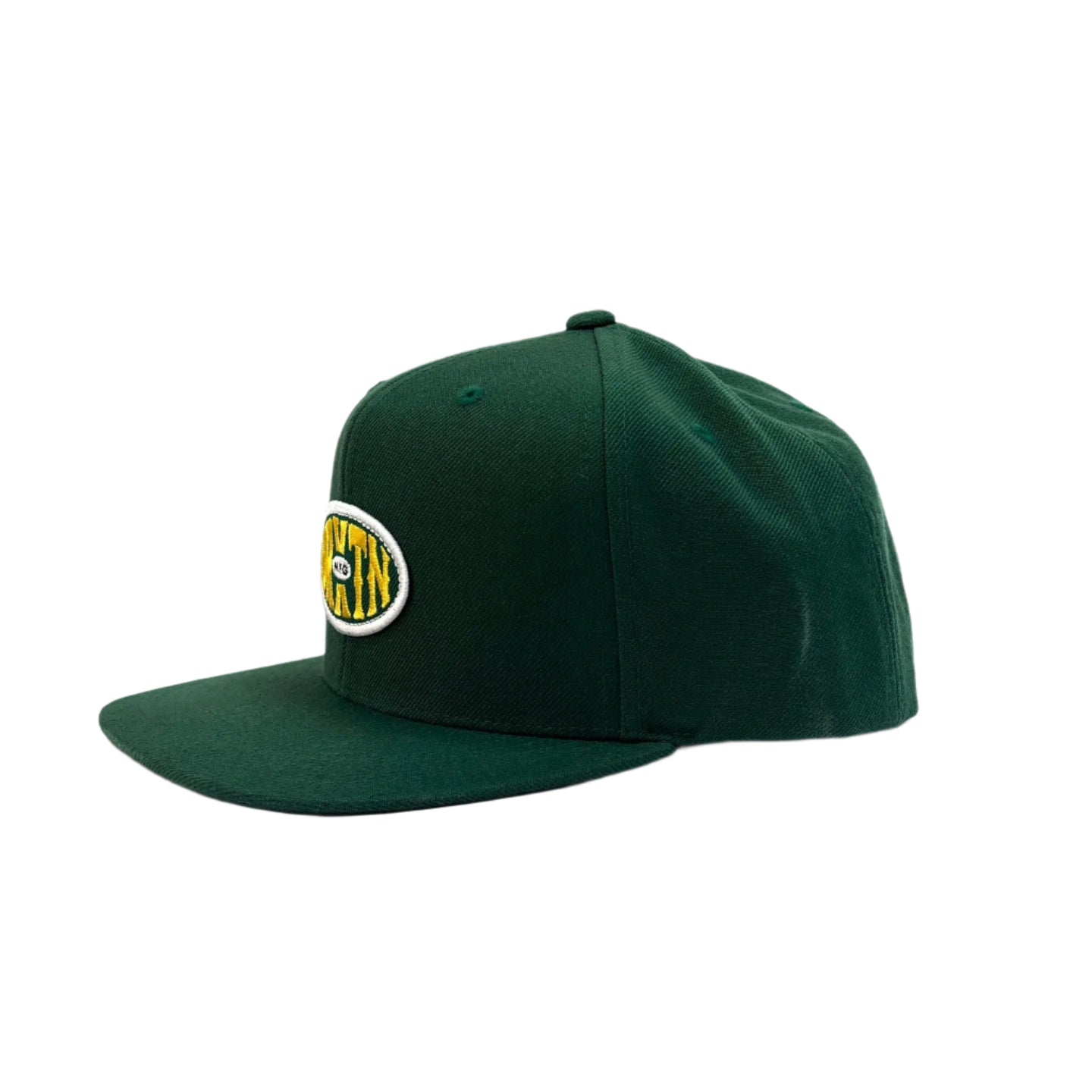 BRIXTON Largo MP Snapback Hat for Men & Women - Adjustable Green Baseball Cap - Stylish Streetwear Accessory for Outdoor Activities, Sports, and Casual Wear