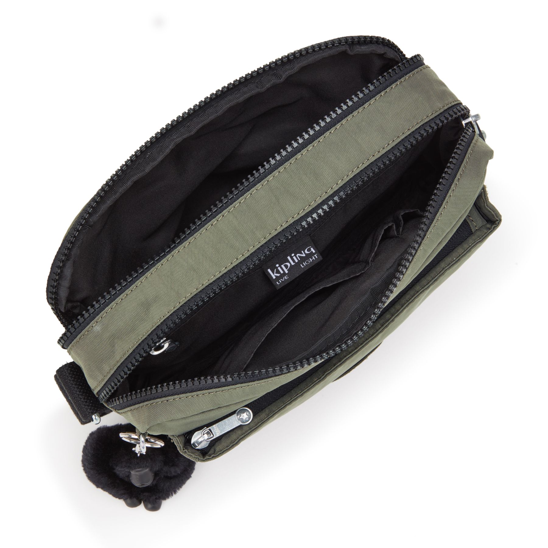 Kipling Abanu Medium Crossbody Bag - Lightweight & Durable Women's Shoulder Purse in Green Moss | Perfect for Travel, Work & Everyday Use