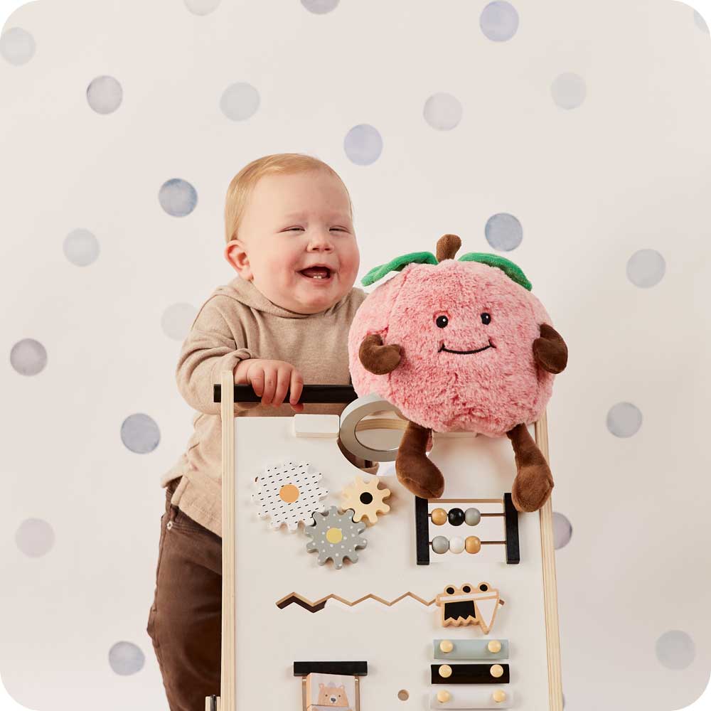 Red Apple Warmies Microwaveable Heating Plush Toy for Kids & Adults - Perfect for Relaxation, Stress Relief & Pain Management