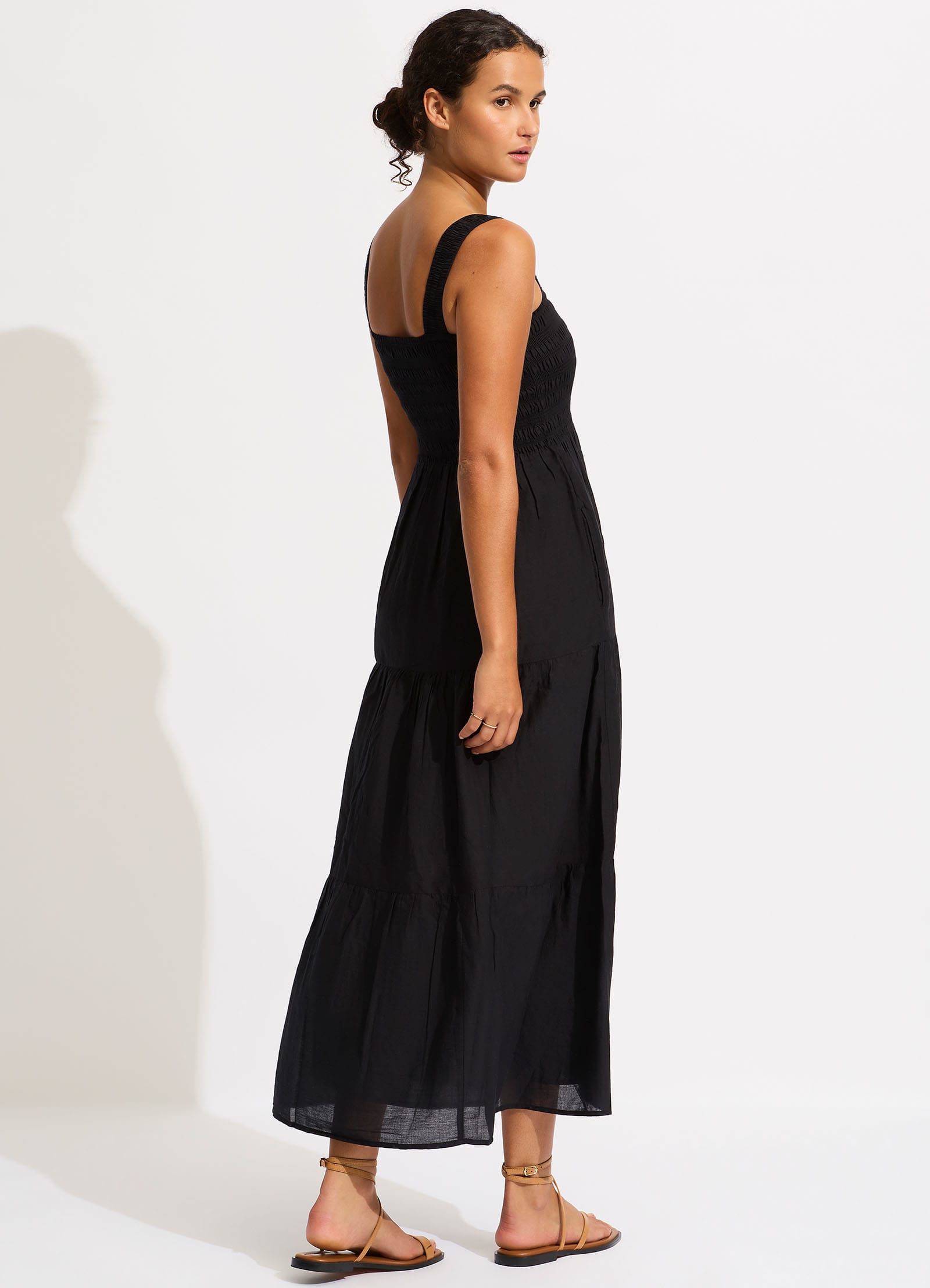 Faithful Midi Dress in Black - Elegant & Versatile Women's Church Dress for Sunday Service, Wedding Guest & Special Occasions
