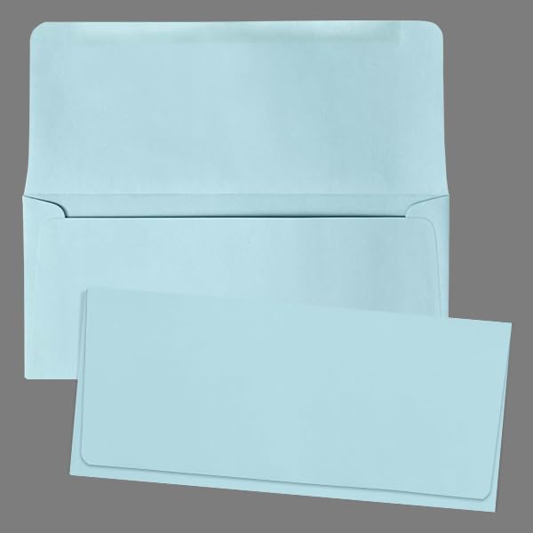 Premium LUXPaper #9 Remittance Envelopes - 3 7/8 x 8 7/8 Inches - Pastel Blue - 60lb Text Weight - Pack of 500 | Ideal for Business Mailings, Bill Payments & Professional Correspondence