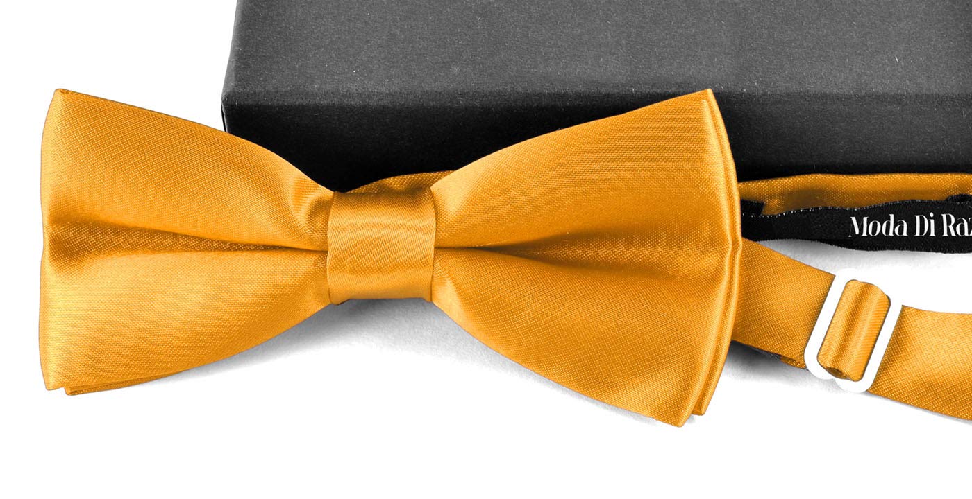 Moda Di Raza Adjustable Pre-Tied Bow Ties for Men - Classic Wedding Neckwear for Formal Events & Special Occasions