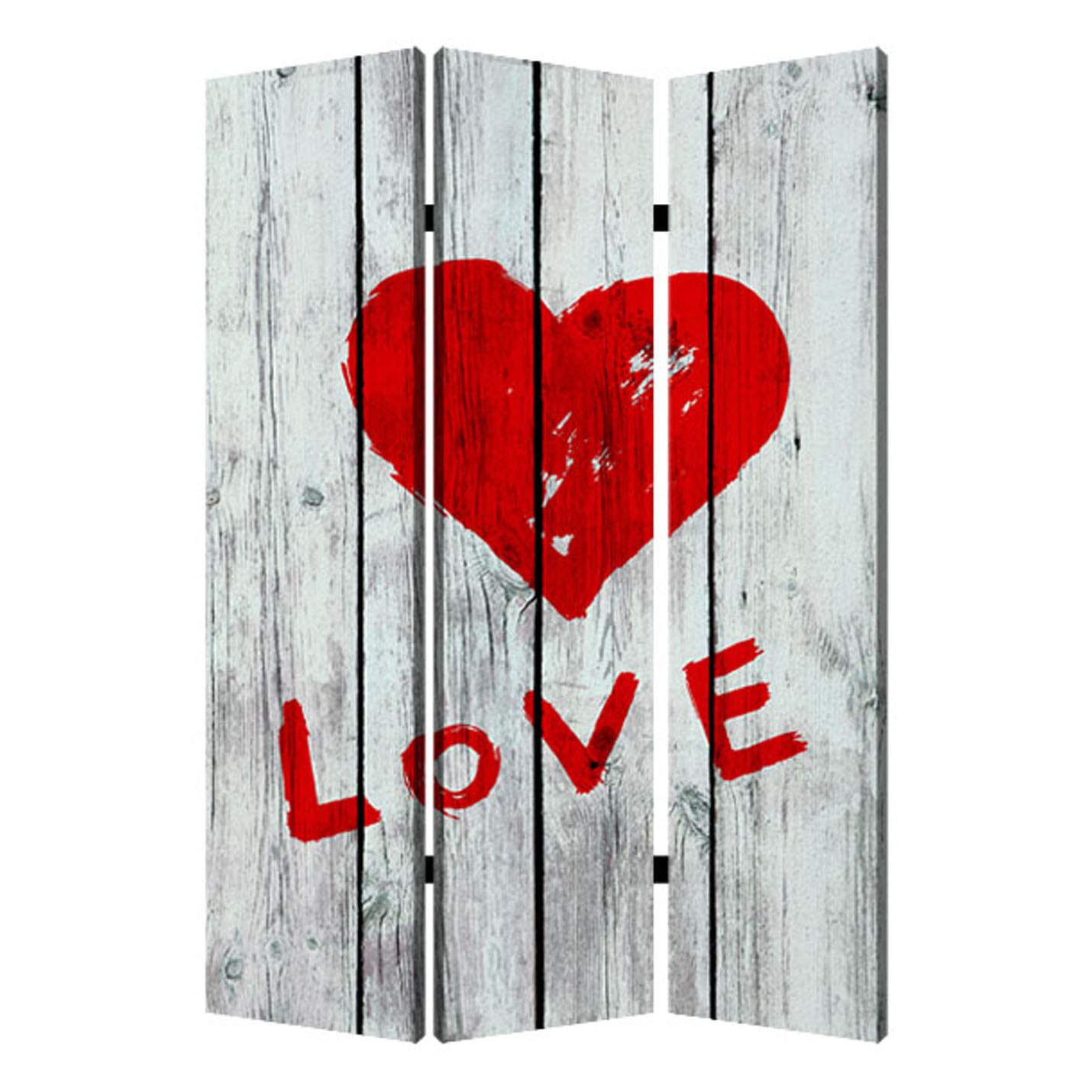 Valentine's Day Room Divider Screen - Decorative Folding Partition for Home, Office & Events | Perfect for Romantic Decor, Privacy & Space Division