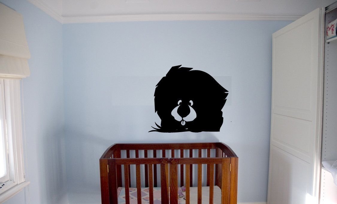 Cute Lion Nursery Wall Decal for Baby Room Decor - Playful & Safe