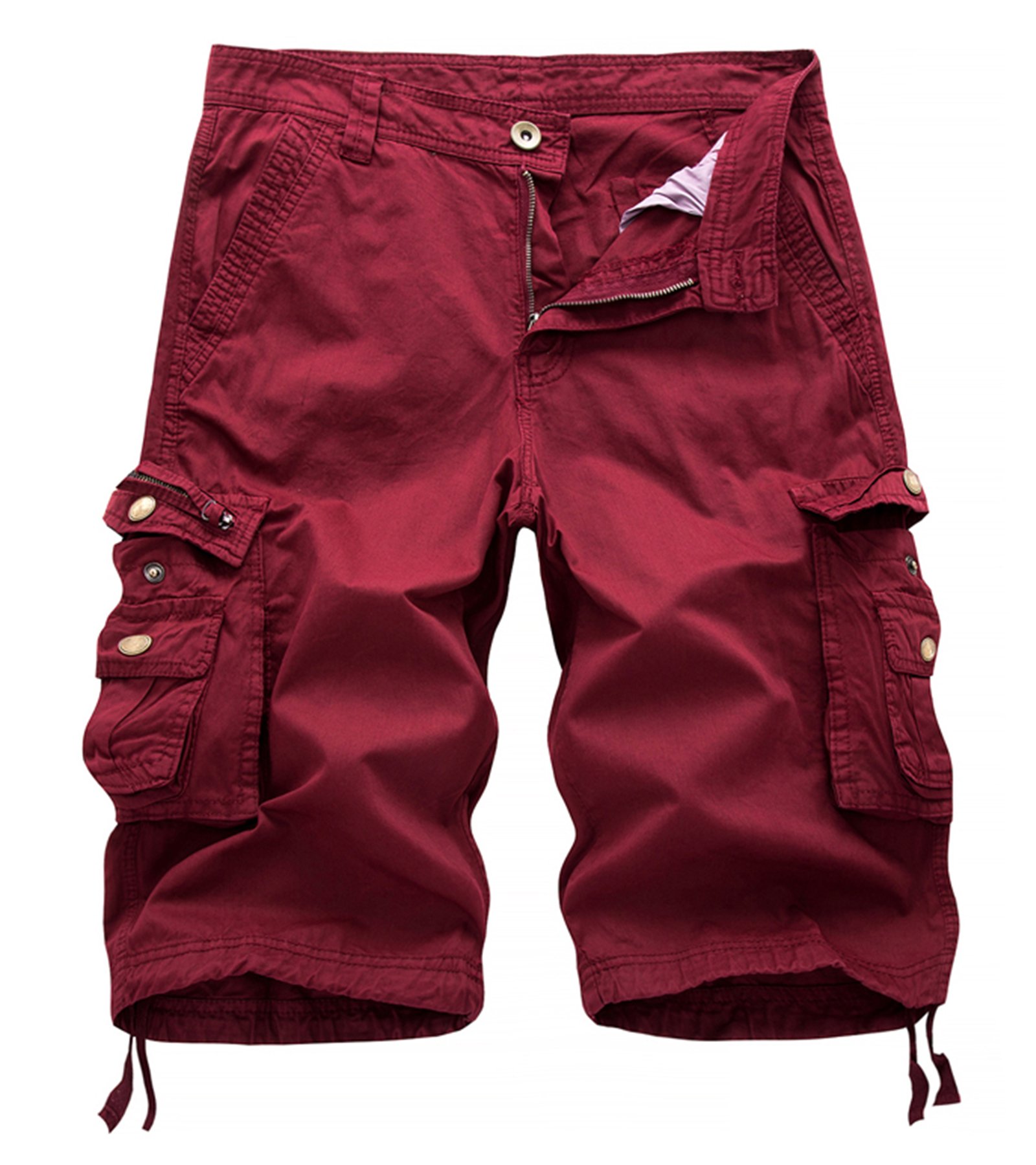 ZLOSUN Men's Cargo Shorts with Multiple Pockets - Durable Twill Fabric for Outdoor, Hiking, and Casual Wear