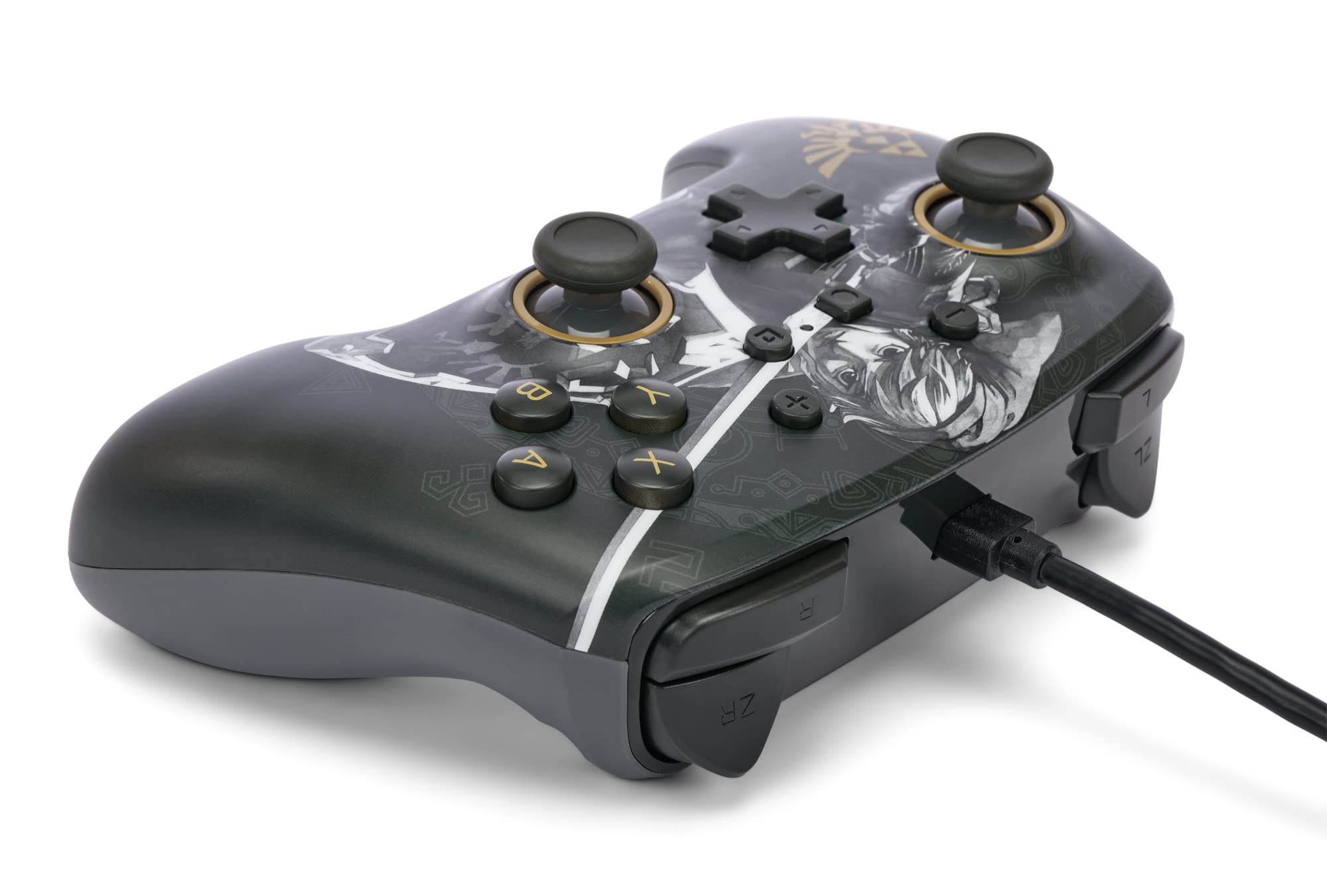 PowerA Enhanced Wired Controller for Nintendo Switch - Officially Licensed Gamepad with Ergonomic Design for Battle-Ready Gaming | Perfect for Zelda, Mario Kart & Multiplayer Sessions