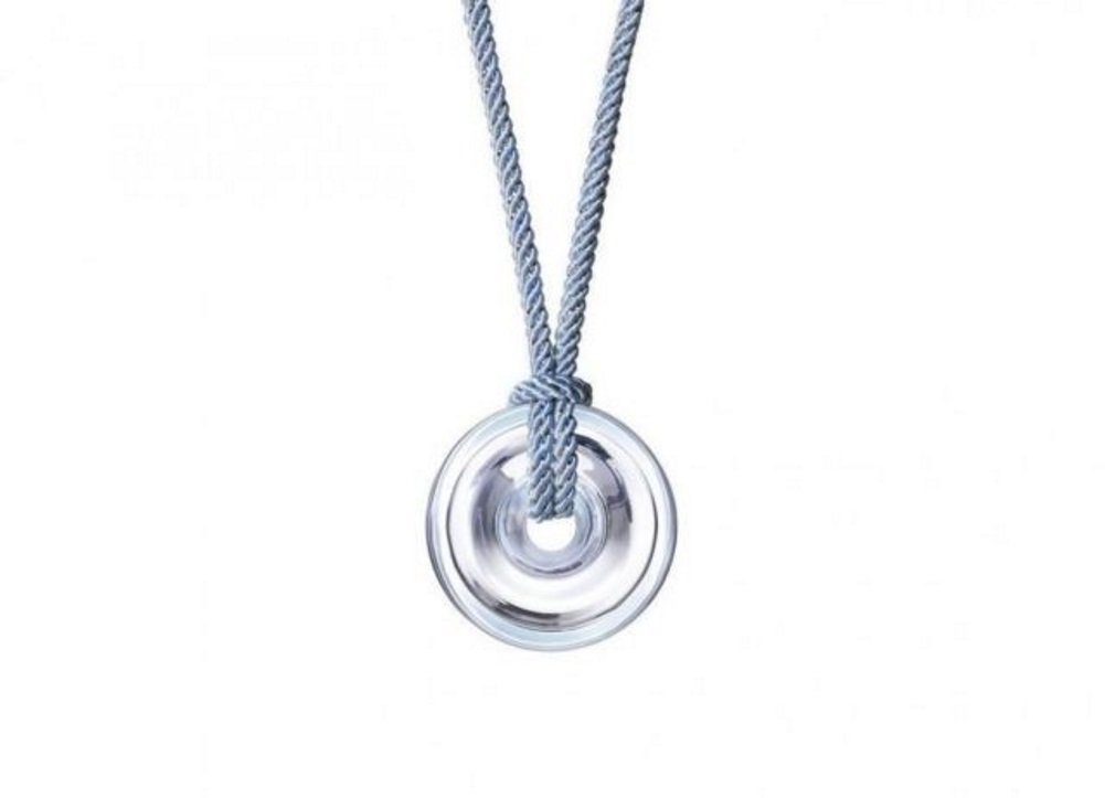 Baccarat Jewelry B Spirit Large Mirror Clear Pendant Necklace - 2 3/8
