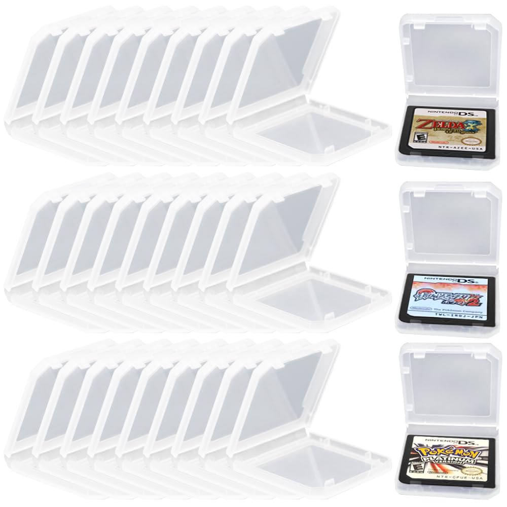 30 PCS Switch Game Holder Card Case - Compatible with Nintendo New 3DS/3DS XL/DS/DSi XL - Portable TF Card Storage Box for Game Cartridges - Perfect for Travel, Home Organization & Gaming Collections