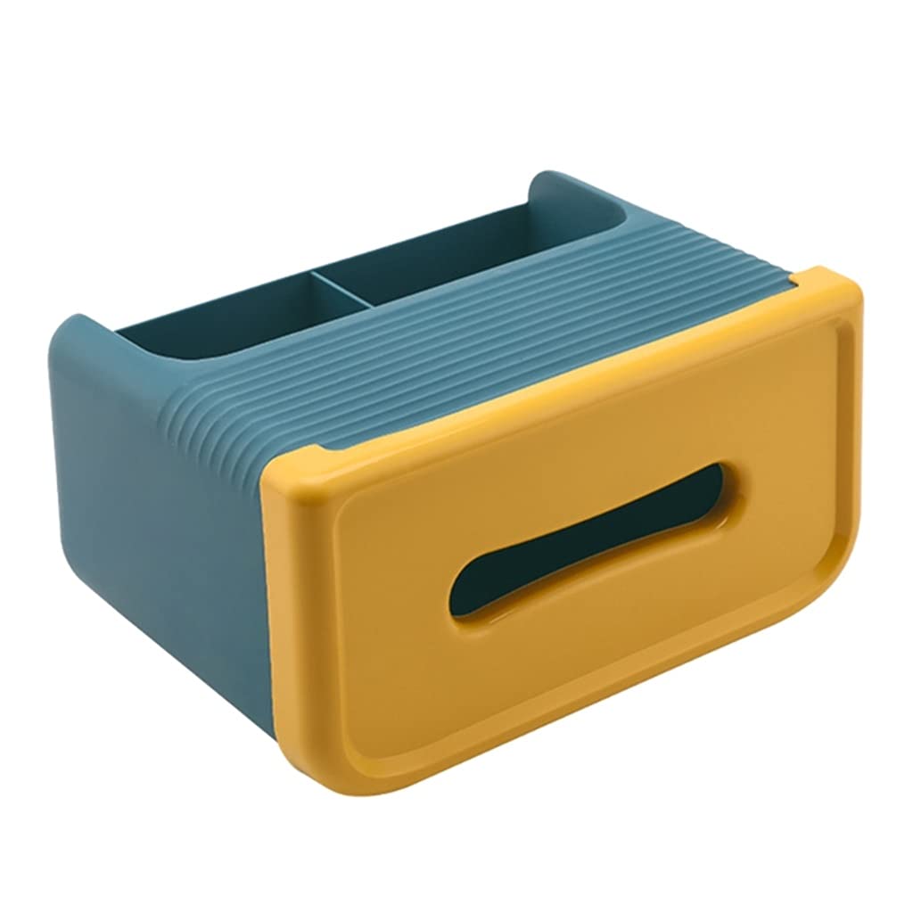 Creative Desktop Tissue Box Cover - Minimalist Remote Control Holder & Organizer for Stationery, Cosmetics, Bathroom Storage (Color A, As Pictured) | Perfect for Office Desk, Home Decor & Bathroom Organization