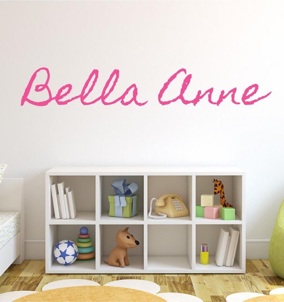 Custom Name Vinyl Wall Decal for Girls Room - 50