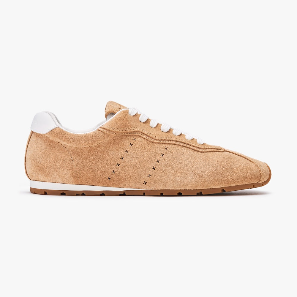 Soft Sneakers for Women - Sand Suede Comfortable Walking Shoes | Casual Fashion Footwear for Everyday Wear, Travel & Outdoor Activities