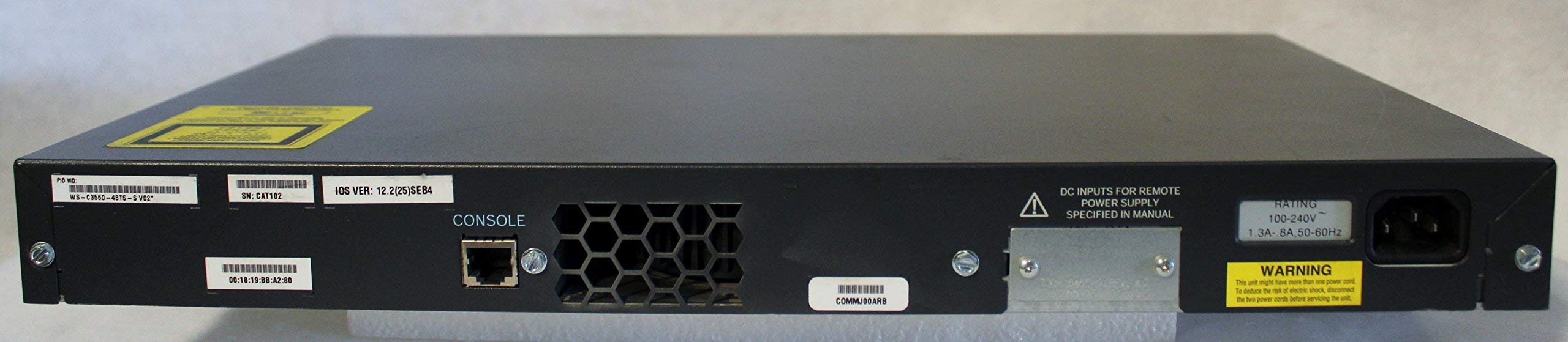 Cisco WS-C3560-48TS-S Catalyst 3560 48-Port Fast Ethernet Switch | Refurbished | Ideal for Small Business Networks & Office IT Infrastructure