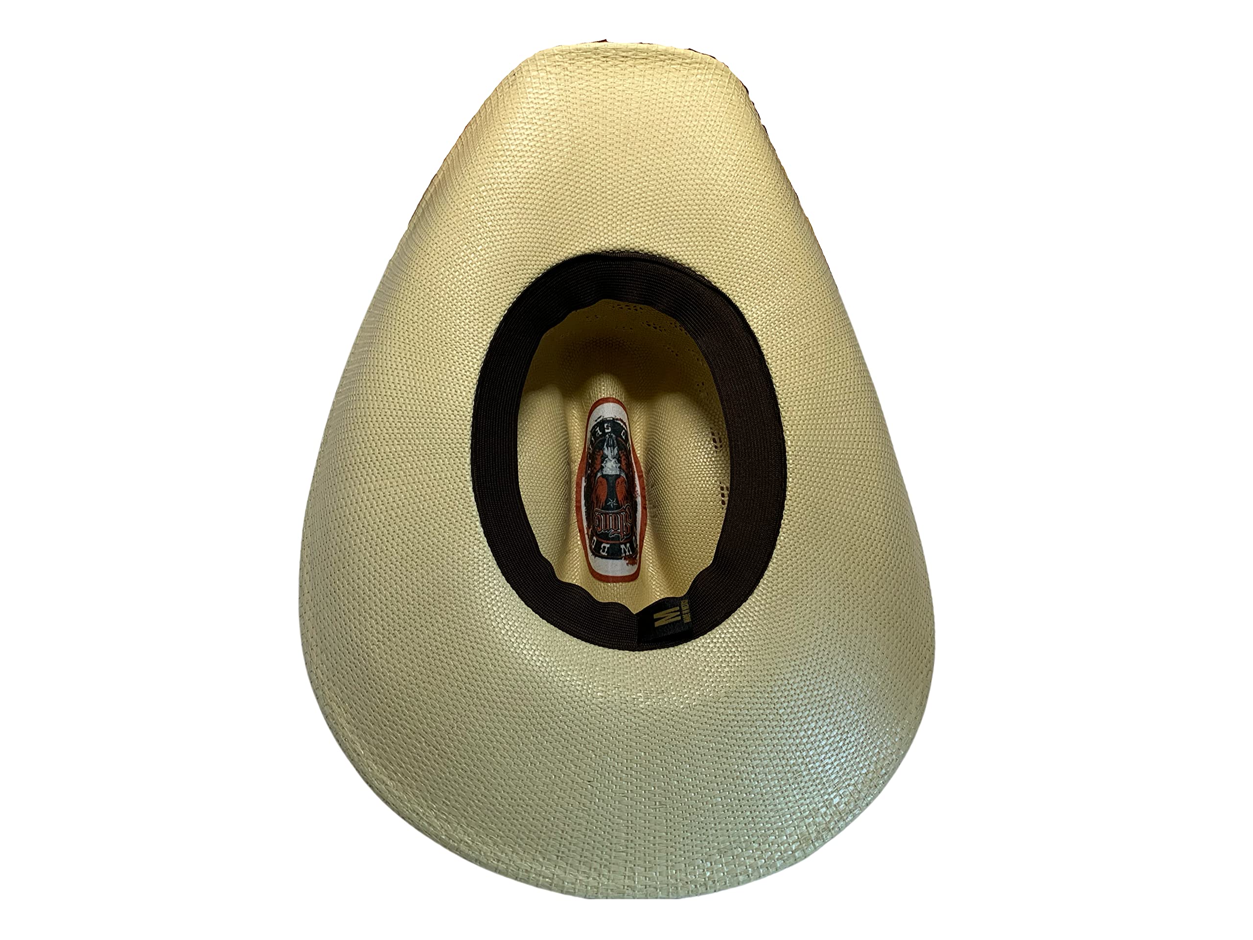 Authentic Stone Hats Western Sombrero Bangora Straw Cowboy Hat for Men & Women - Perfect for Rodeo, Country Music Festivals & Outdoor Adventures