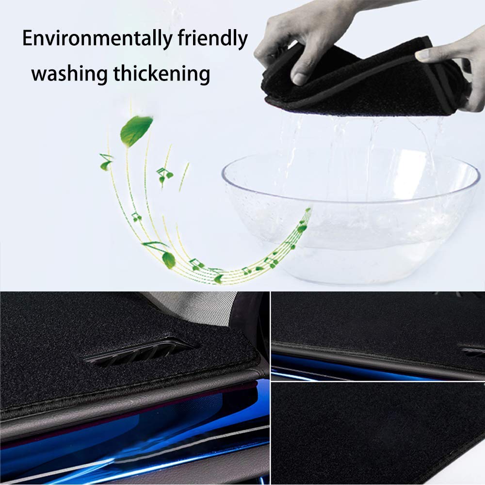SureKit Custom Fit Dash Cover for Kia Soul 2014-2020 - Premium Dashboard Protector Mat with Black Line Design | UV Protection & Anti-Slip for Car Interior | Perfect for Road Trips & Daily Commuting