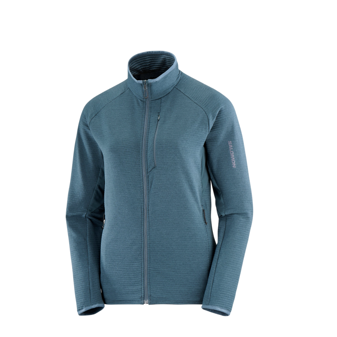 Salomon Women's Essential Lightweight Warm Fleece Jacket (LC2280000) - Perfect for Hiking, Camping & Outdoor Adventures
