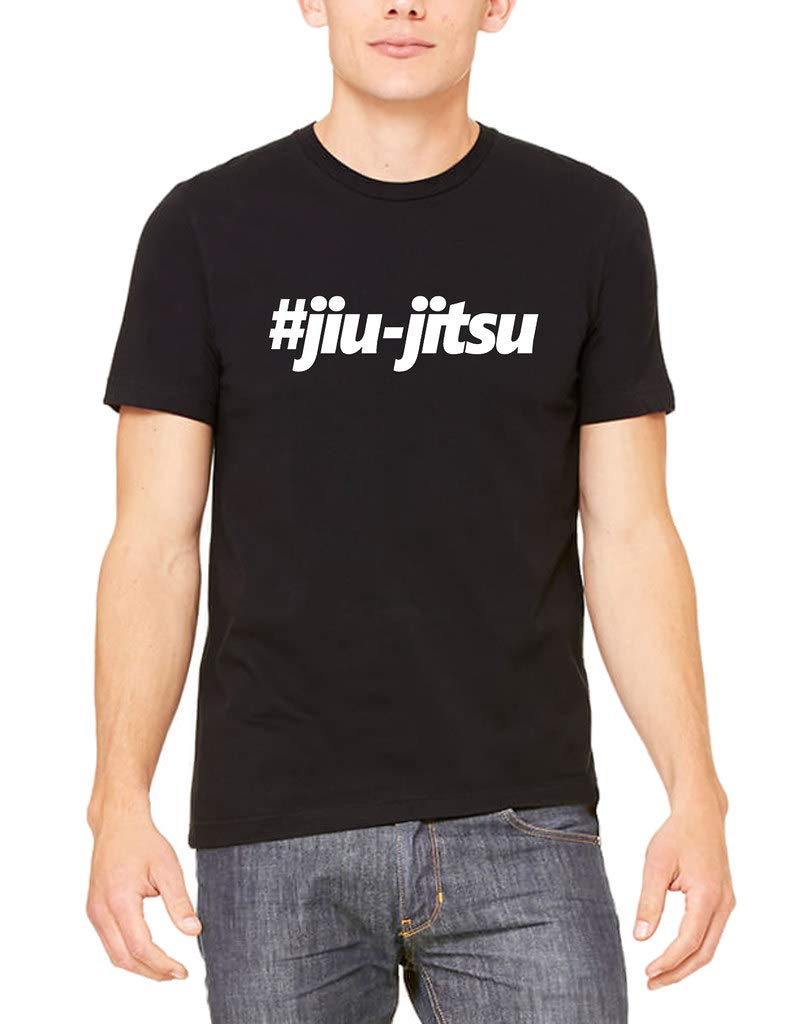 Koyotee Men's Jiu Jitsu Black T-Shirt - Premium BJJ Training Shirt for MMA & Grappling - Comfortable & Durable for Martial Arts & Gym Workouts