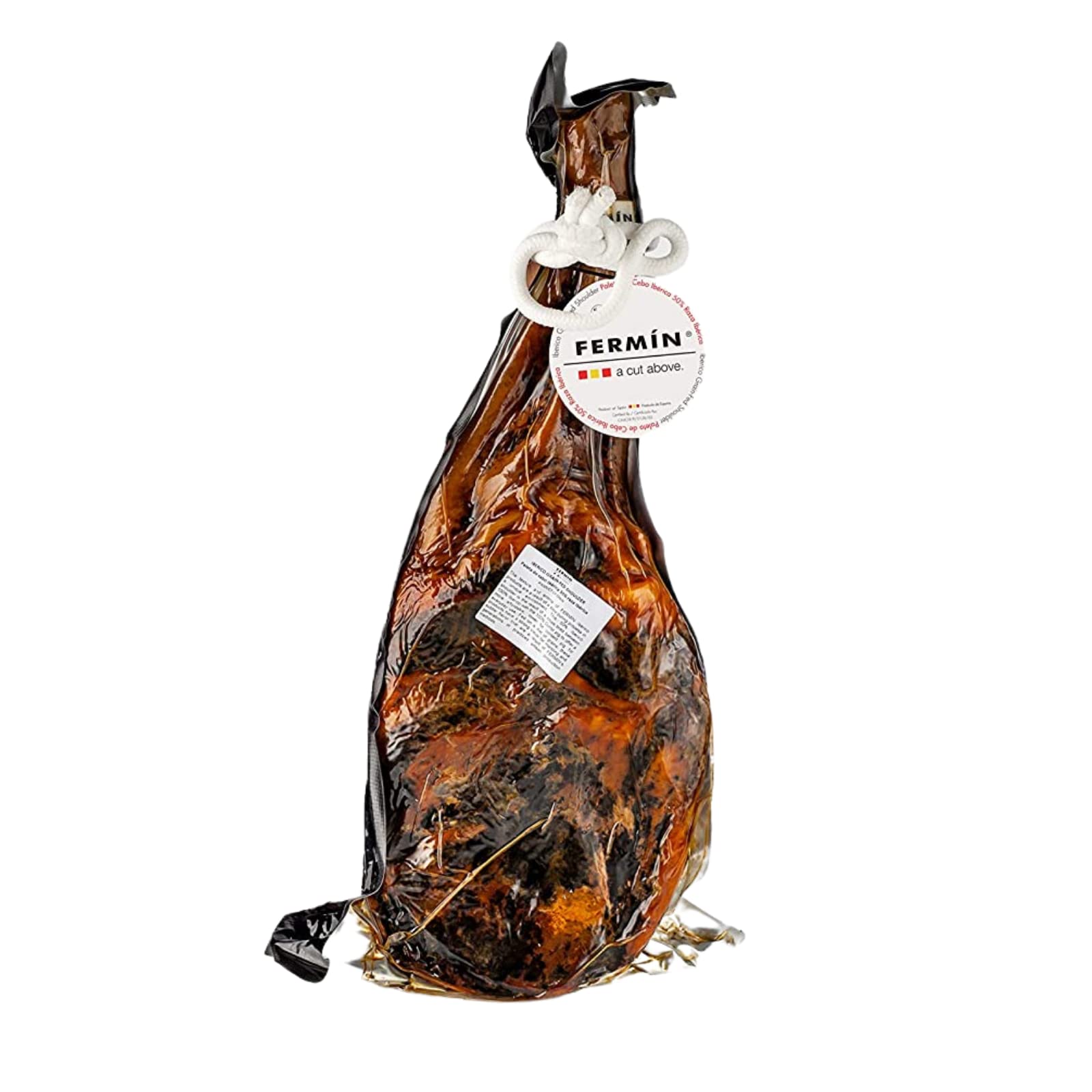 Premium Fermin Iberico Shoulder Ham (10-11 lbs) | All-Natural, No Nitrites or Nitrates Added | Authentic Spanish Cured Meat | Exclusive by Dao Gourmet Foods | Perfect for Charcuterie Boards, Tapas & Gourmet Cooking