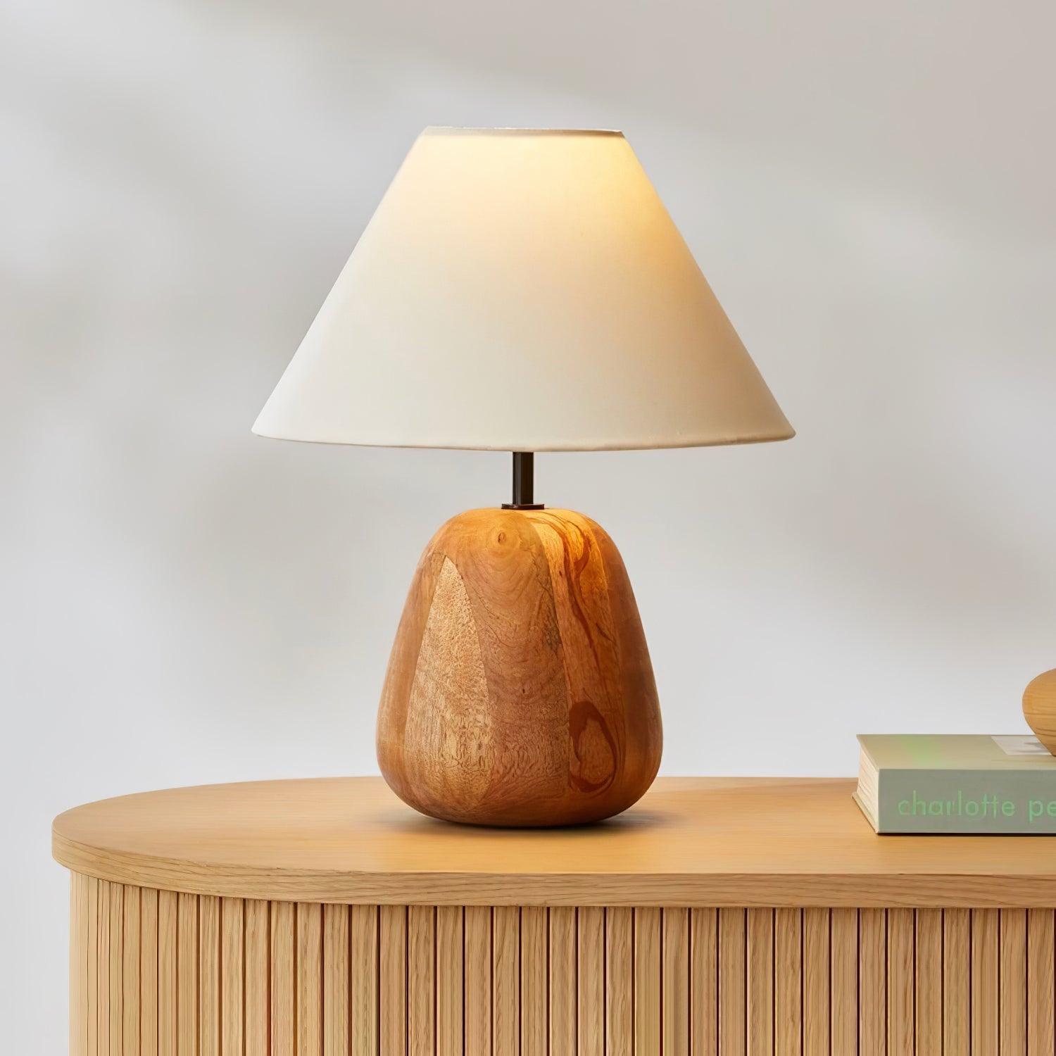Stylish Irving Wood Table Lamp - Modern Home & Office Decor - Perfect for Bedroom, Living Room, and Study Desk Lighting