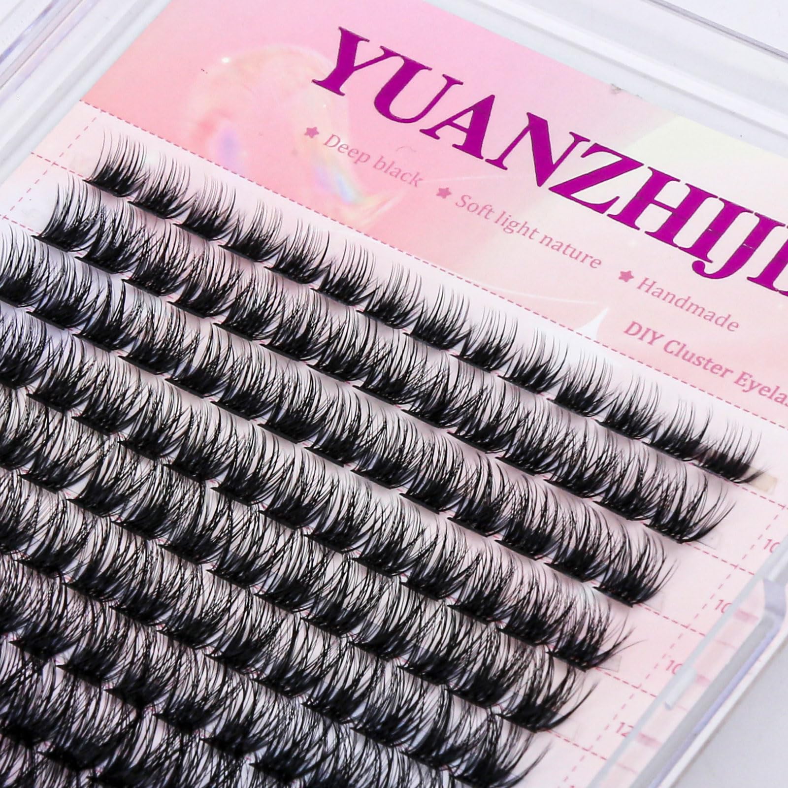 Natural Soft Wispy 3D Effect False Eyelashes - DIY Self-Application Lash Clusters & Individual Lashes for Stunning Volume (Style 84-0.07-D-MIX) | Perfect for Weddings, Parties & Everyday Glam