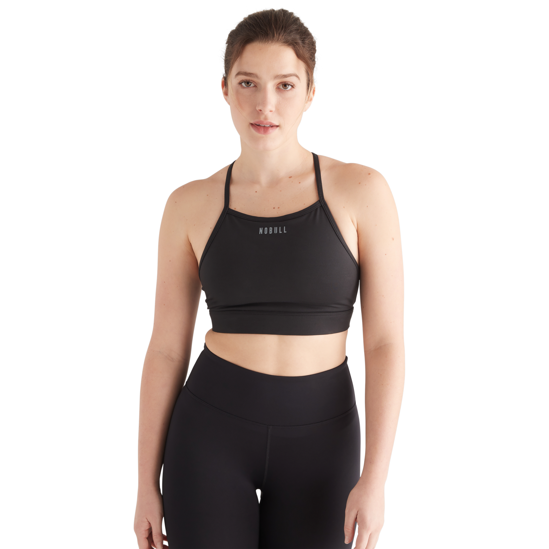 High Neck Sports Bra for Women - Seamless Workout Top with Matte Finish - Perfect for Yoga, Running & Gym
