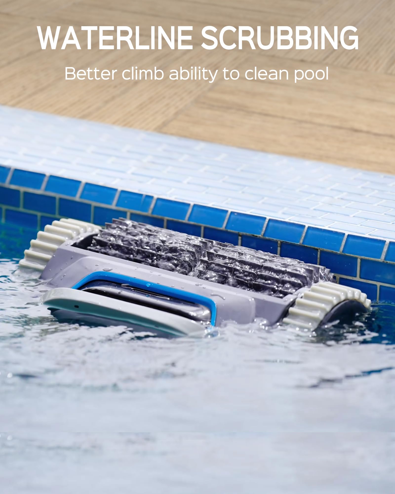 2024 WYBOT S1 Premium Cordless Robotic Pool Cleaner - Smart Mapping, Powerful Suction, 180min Runtime, Fast Charging | Automatic Wall Climbing Vacuum for Inground Pools | Ideal for Weekly Maintenance & Large Pool Cleaning