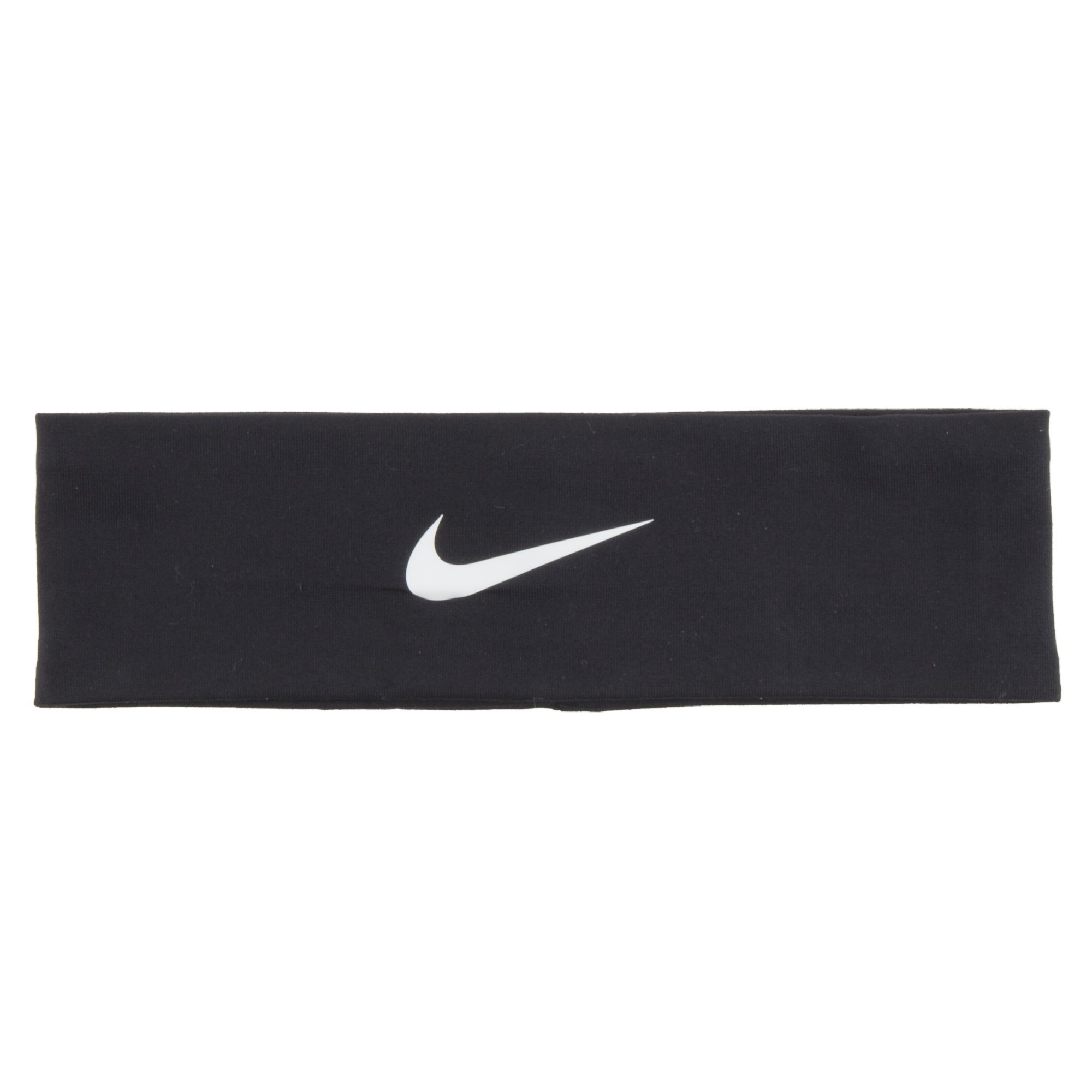 Nike Dri-Fit Head Tie 2.0 Headbands for Women & Men - Sweat Absorbing Sports Headband - White/Black - One Size Fits All - Perfect for Running, Yoga, Tennis & Workouts